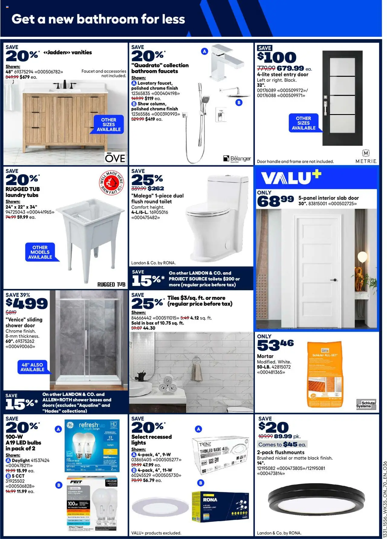 Rona flyer valid from 02.10.2025 | Page: 5 | Products: Box, Shower