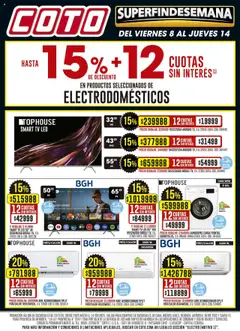 Vista previa Coto ofertas electro válido desde el 08.08.2025