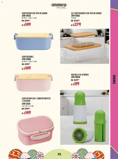 Nuevas ofertas de Andrea válidas en toda la República Mexicana desde el 29.06.2025. ¡Encuentra las mejores ofertas en Andrea catálogo Fest! | Página: 75 | Productos: Contenedor, Molinillo, Cuchara
