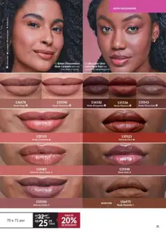 Avon - Campanha 16 - Pré-Visualização do folheto da loja Avon, válido de 26.09.2025 | Página: 71 | Produtos: Maquiagem, Batom, Chocolate