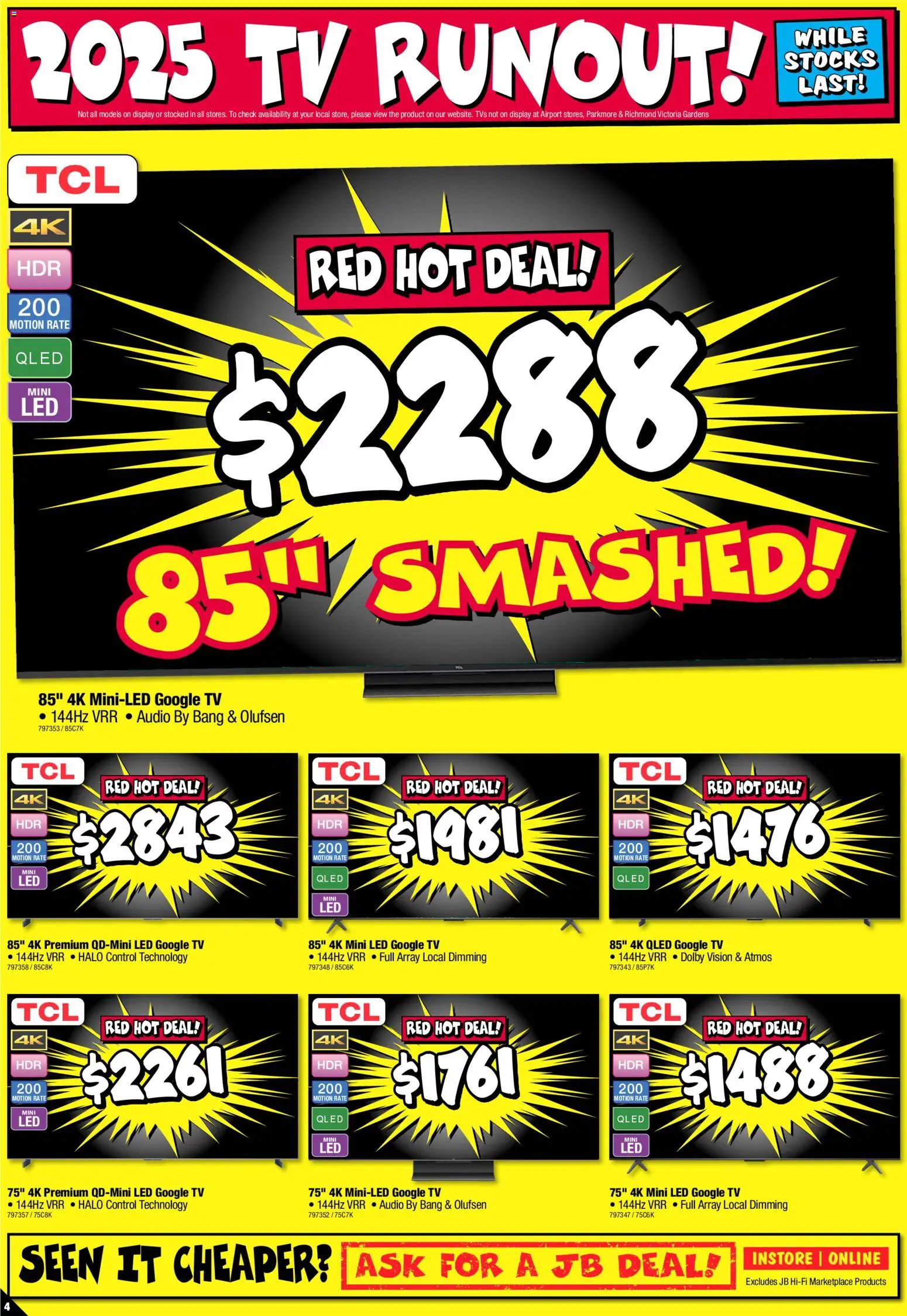 JB Hi-Fi catalogue - valid from 02.04.2026 | Page: 4 | Products: Tv