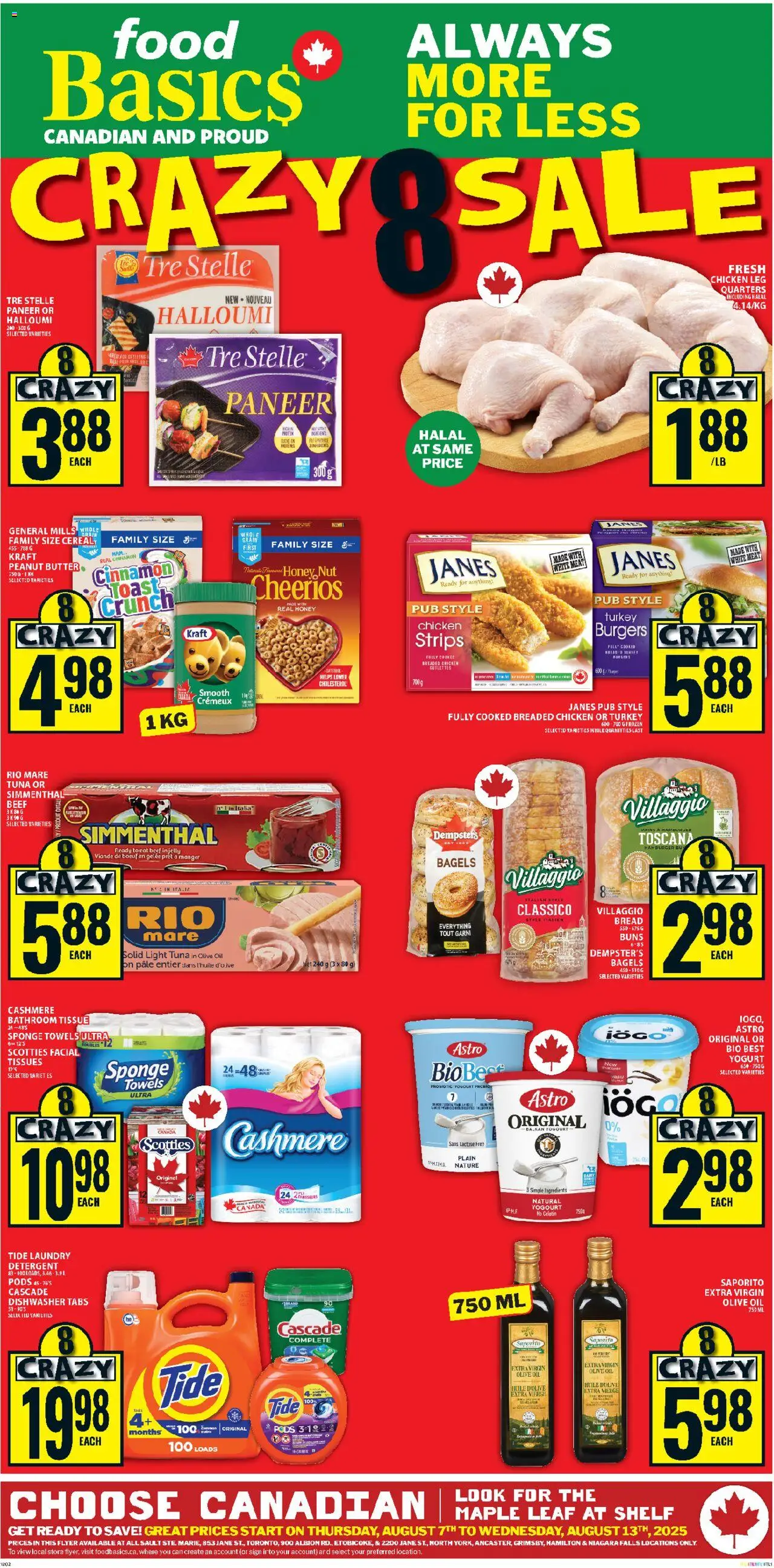 Food Basics flyer valid from 07.08.2025 | Page: 1
