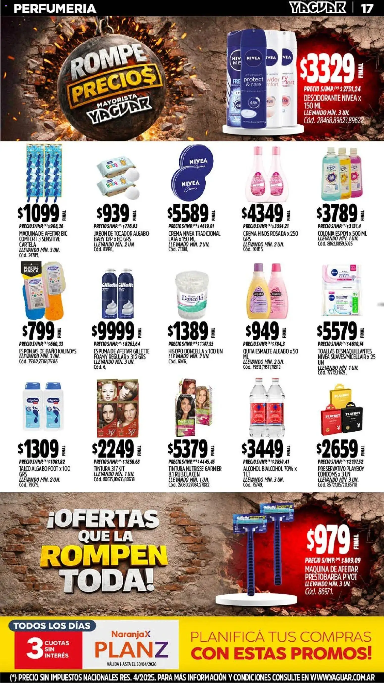 Yaguar - Oferta Semanal General Roca │ válido desde el 13.04.2026 | Página: 18 | Productos: Tintura, Espuma de afeitar, Espuma, Crema