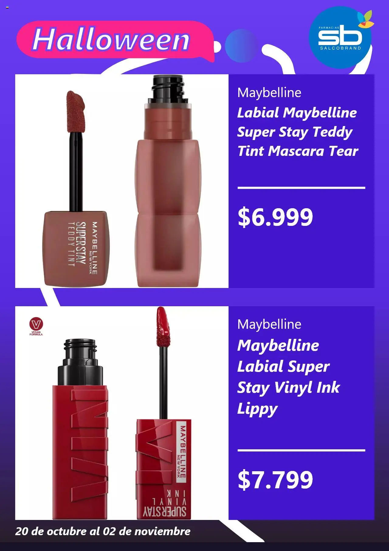 Salcobrand ofertas  │ válido desde el 21.10.2025 | Página: 4 | Productos: Máscara, Labial