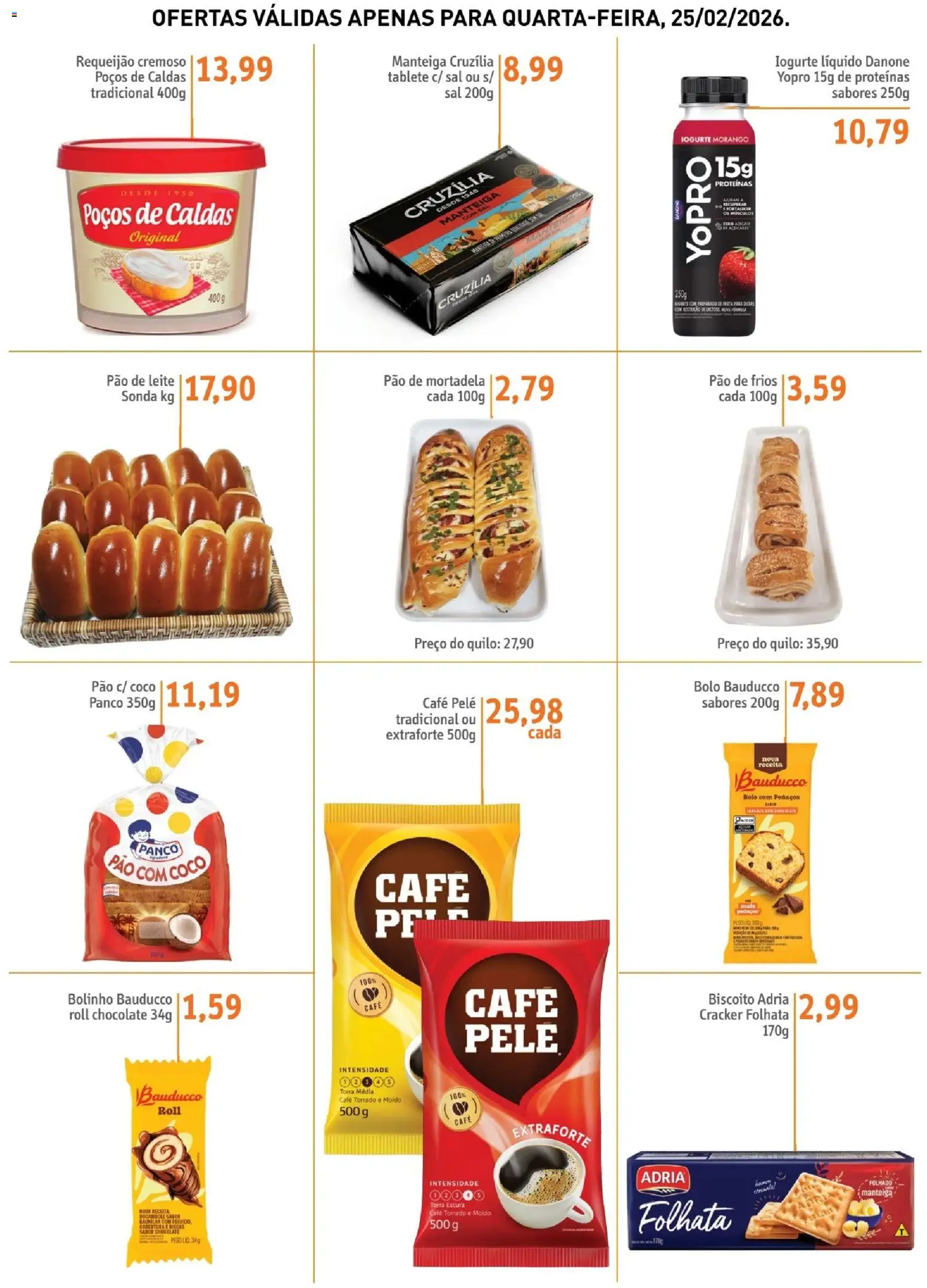 Sonda Folheto - válido de 25.02.2026 | Página: 2 | Produtos: Coco, Iogurte, Café, Requeijão