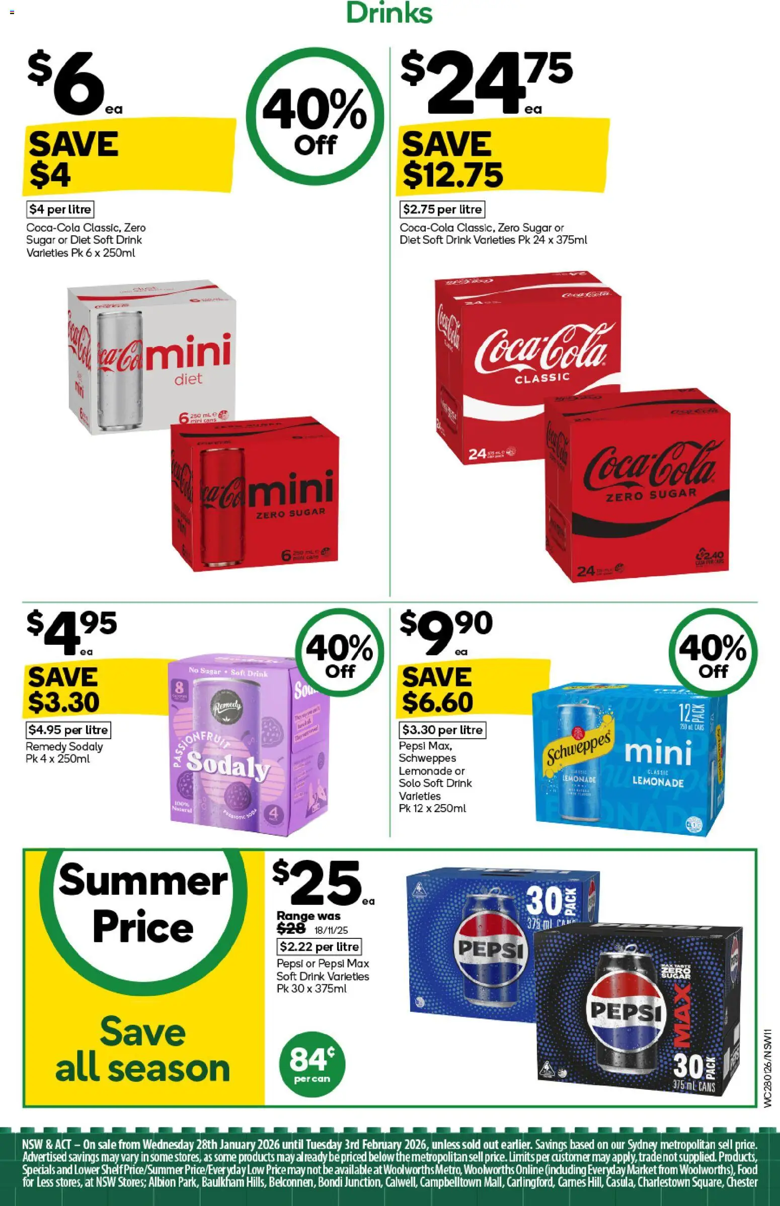 Woolworths catalogue - valid from 28.01.2026 | Page: 11 | Products: Shelf, Pepsi, Sugar, Pepsi Max