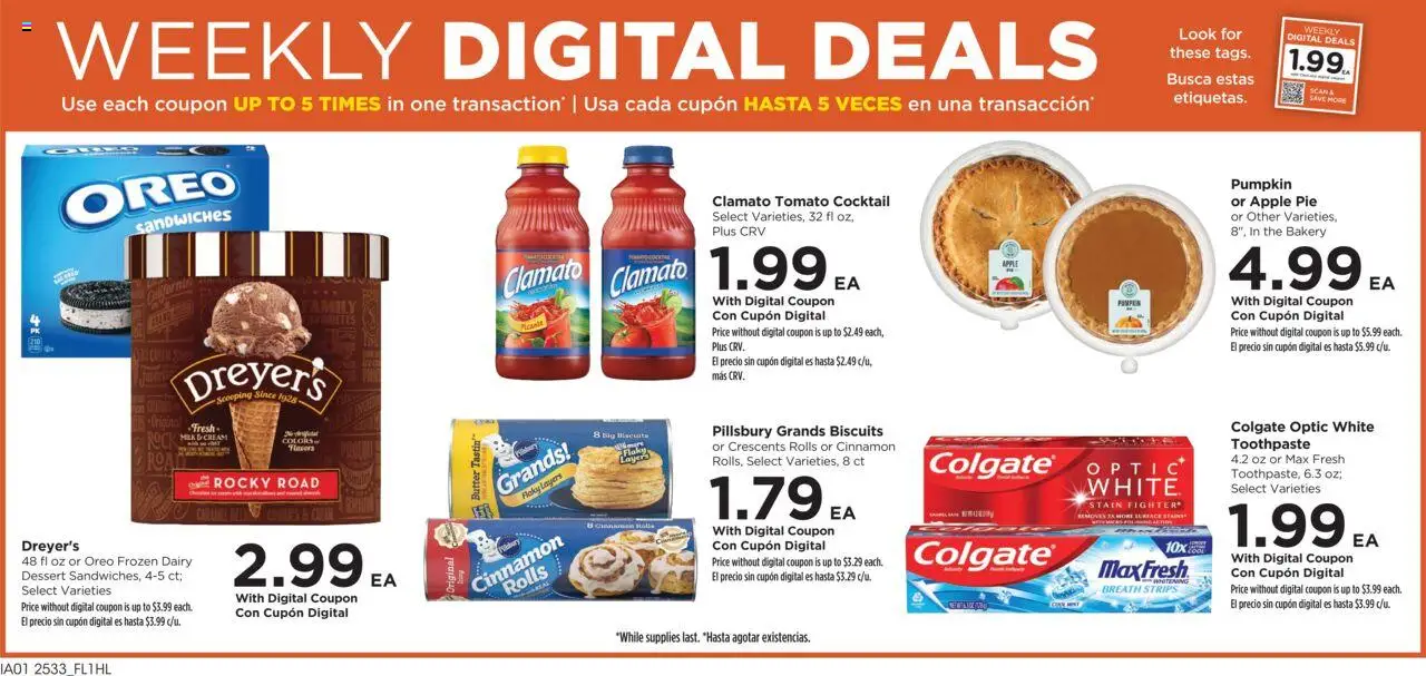 Food 4 Less Weekly Ad - valid from 17.09.2025 | Page: 2 | Products: Bakery, Milk, Toothpaste, Cream