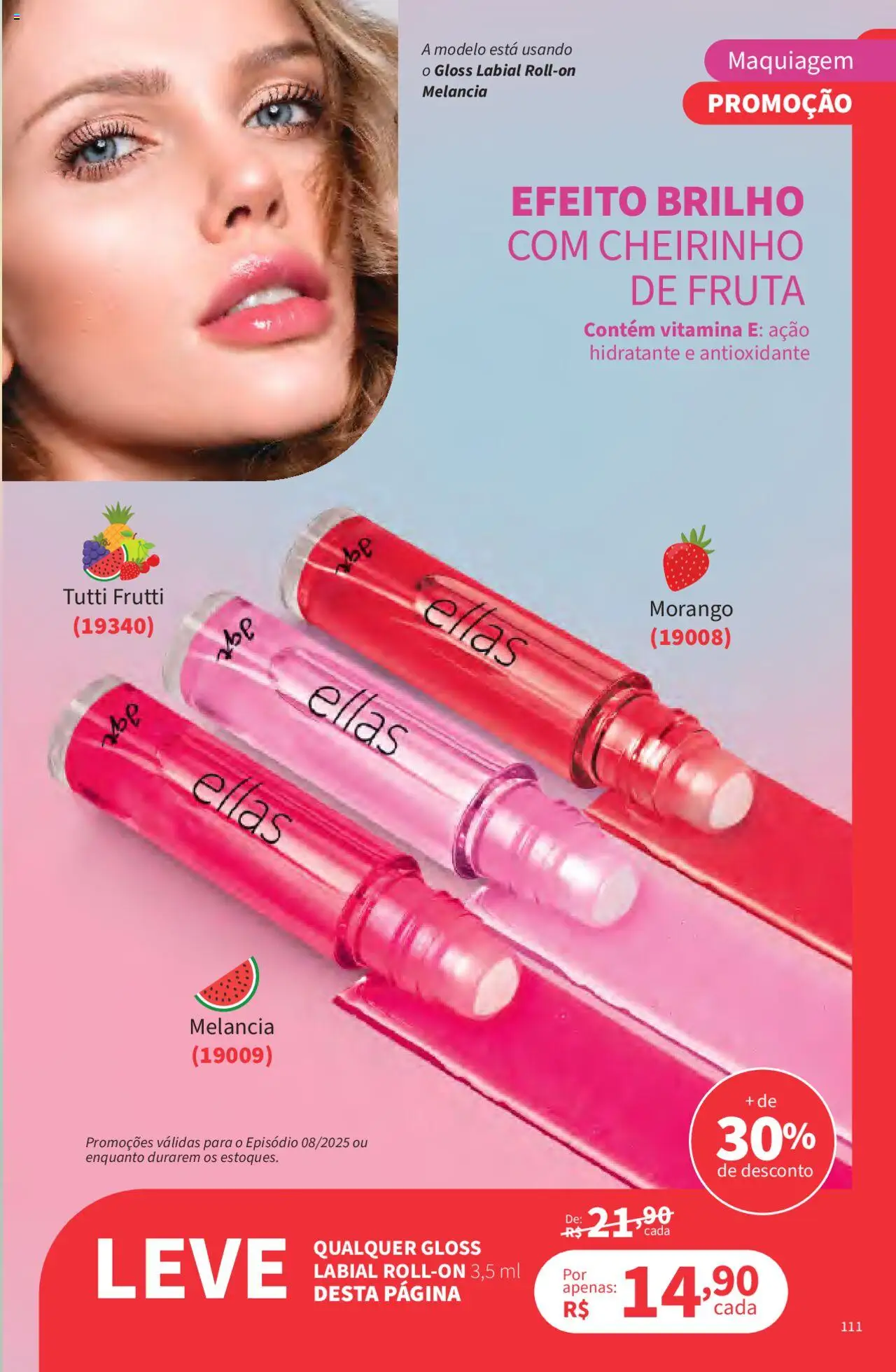 Jequiti Folheto - válido de 02.06.2025 | Página: 111 | Produtos: Melancia, Maquiagem, Gloss labial