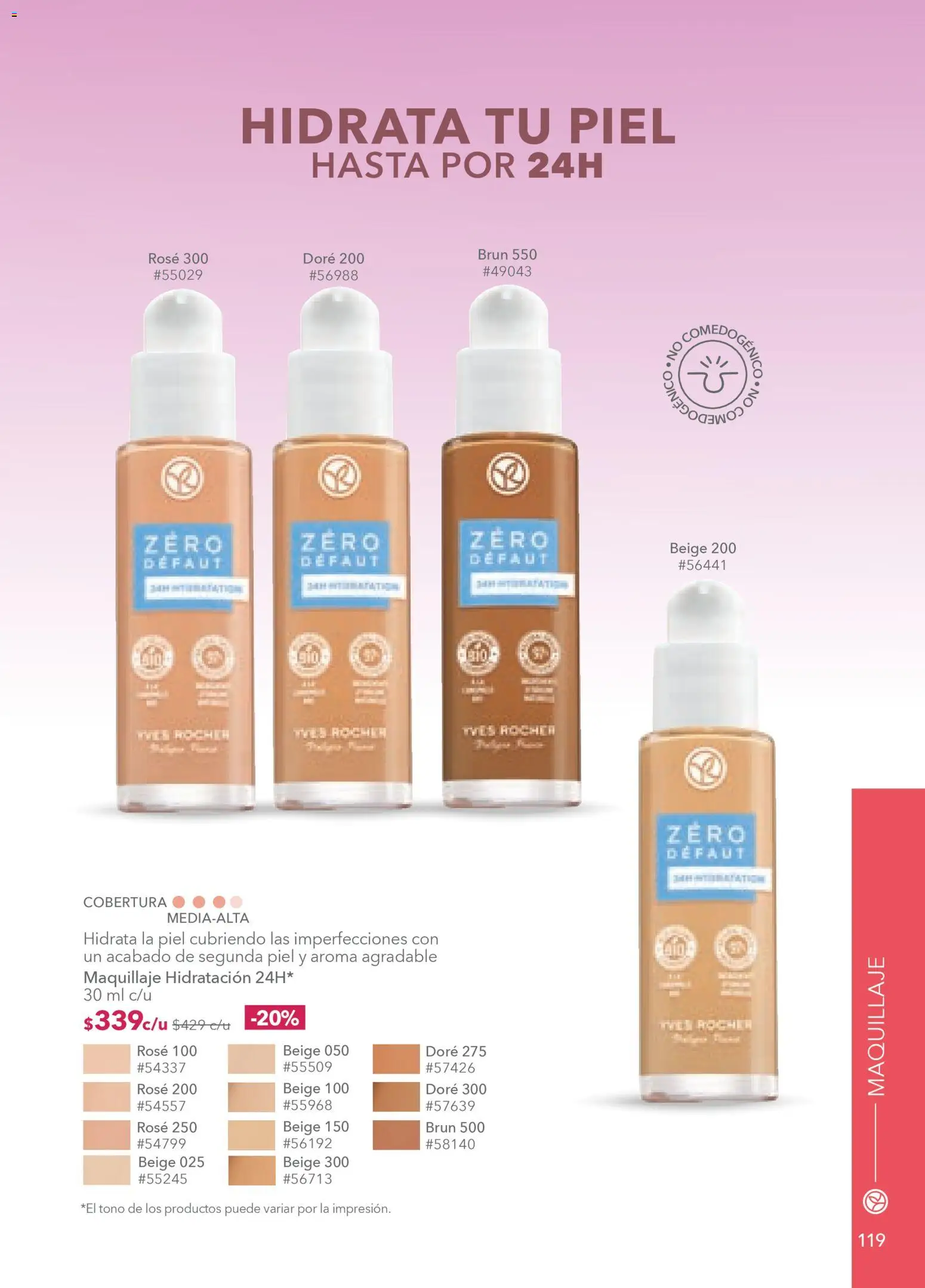 Nuevas ofertas de Yves Rocher válidas en toda la República Mexicana desde el 19.11.2025. ¡Encuentra las mejores ofertas en Yves Rocher campaña 16 2025! | Página: 121 | Productos: Maquillaje