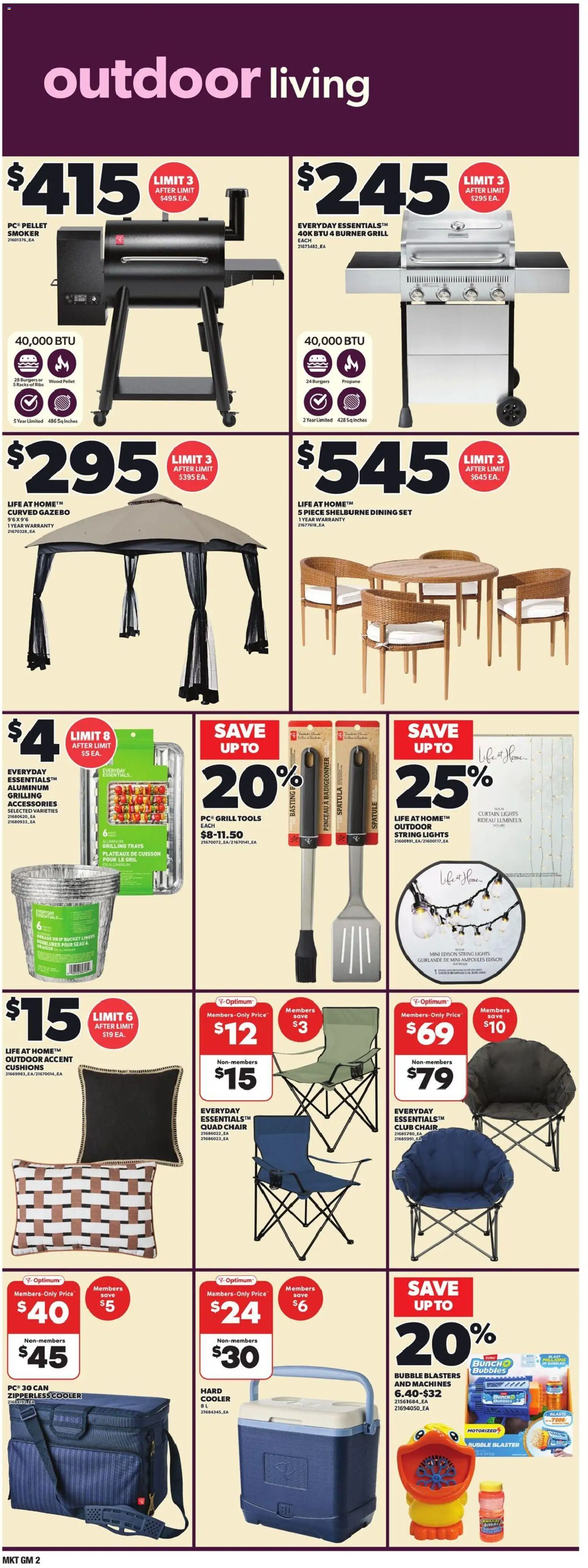 Loblaws flyer valid from 23.04.2026 | Page: 20 | Products: Grill, Chair