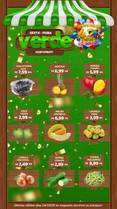 Dovale - Ofertas Hortifruti - Pré-Visualização do folheto da loja Dovale, válido de 24.10.2025