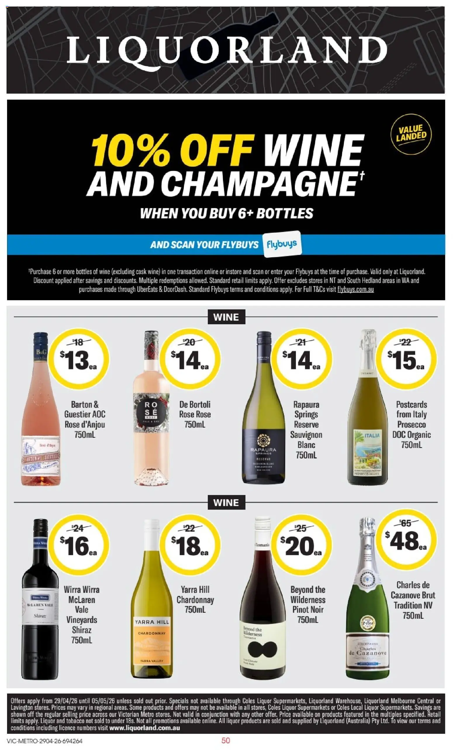 Liquorland catalogue - valid from 29.04.2026 | Page: 1 | Products: Wine