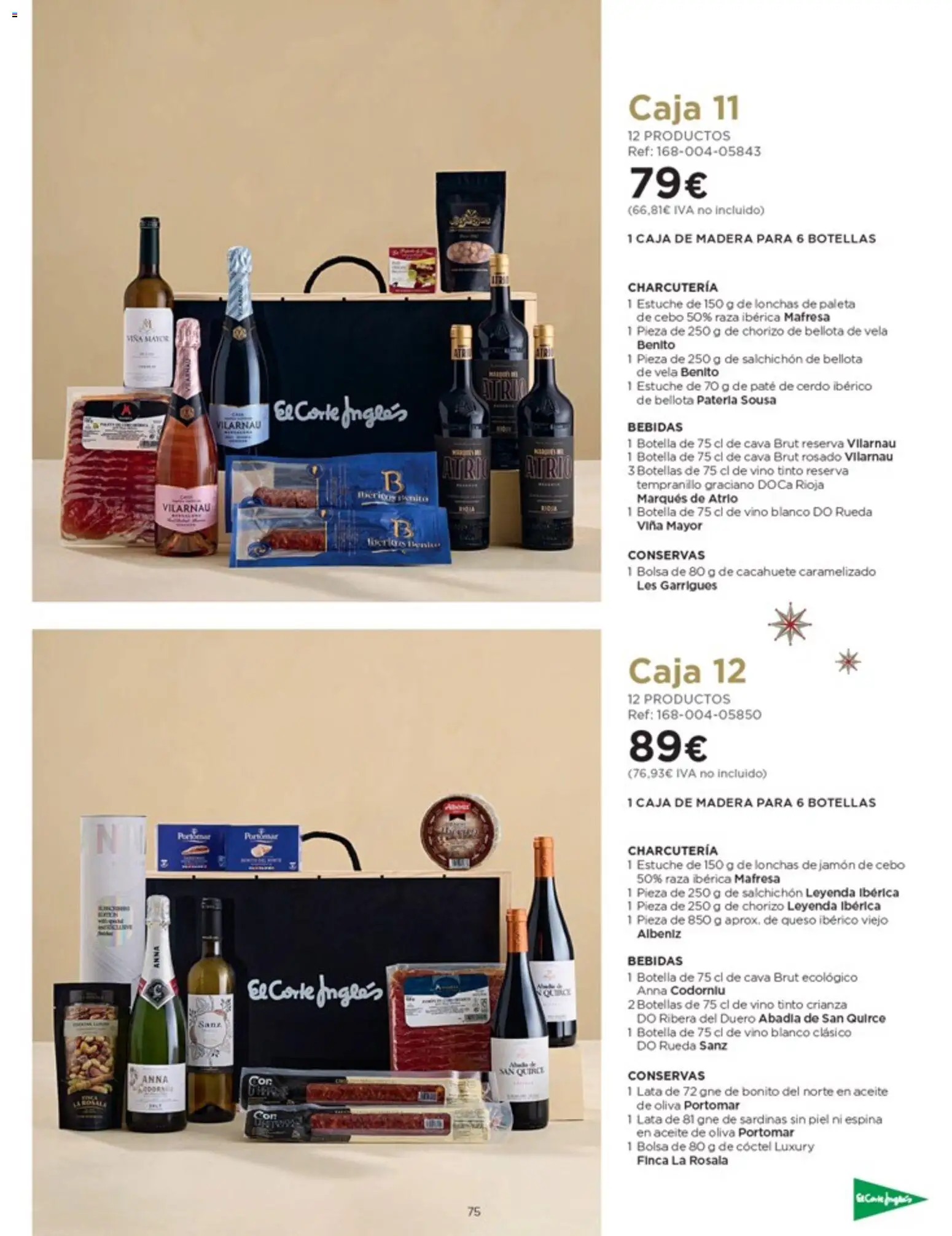 Nuevas ofertas de El Corte Inglés válidas en toda la República Mexicana desde el 03.10.2025. ¡Encuentra las mejores ofertas en El Corte Inglés catálogo Especial Cataluña! | Página: 75 | Productos: Paleta, Queso, Estuche, Botella