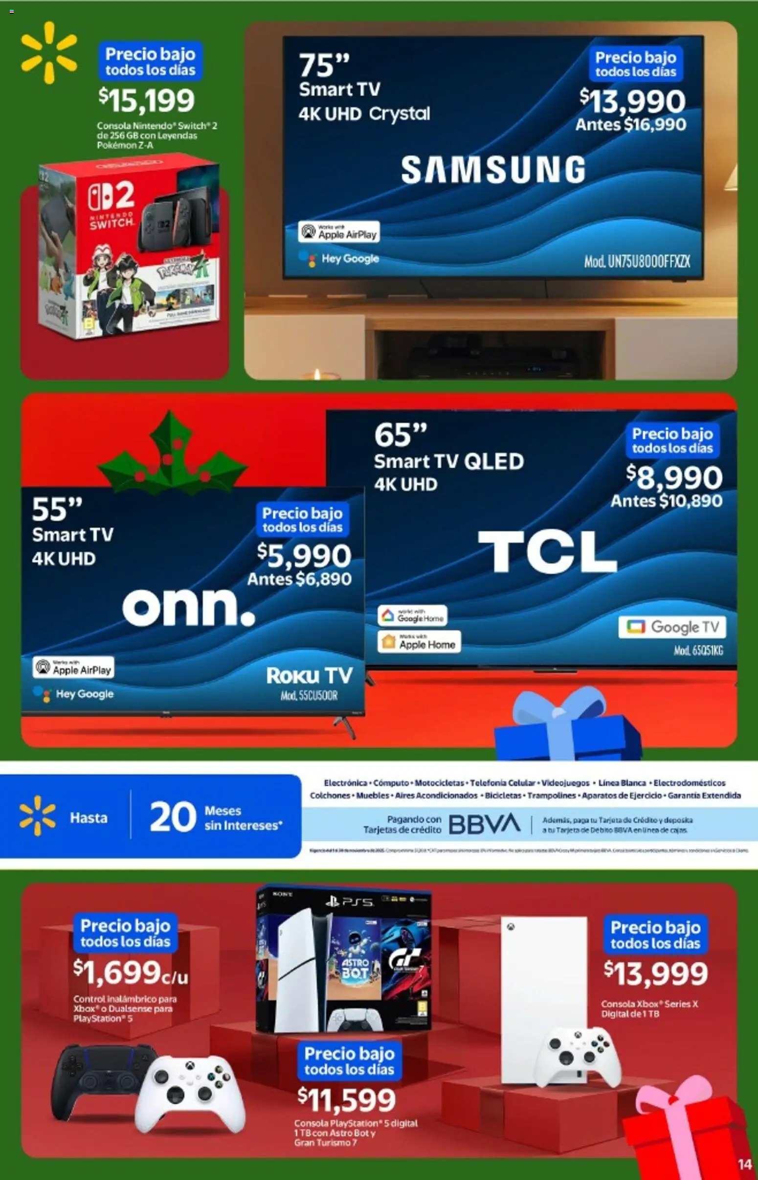 Nuevas ofertas de Walmart válidas en toda la República Mexicana desde el 26.11.2025. ¡Encuentra las mejores ofertas en Walmart folleto! | Página: 14