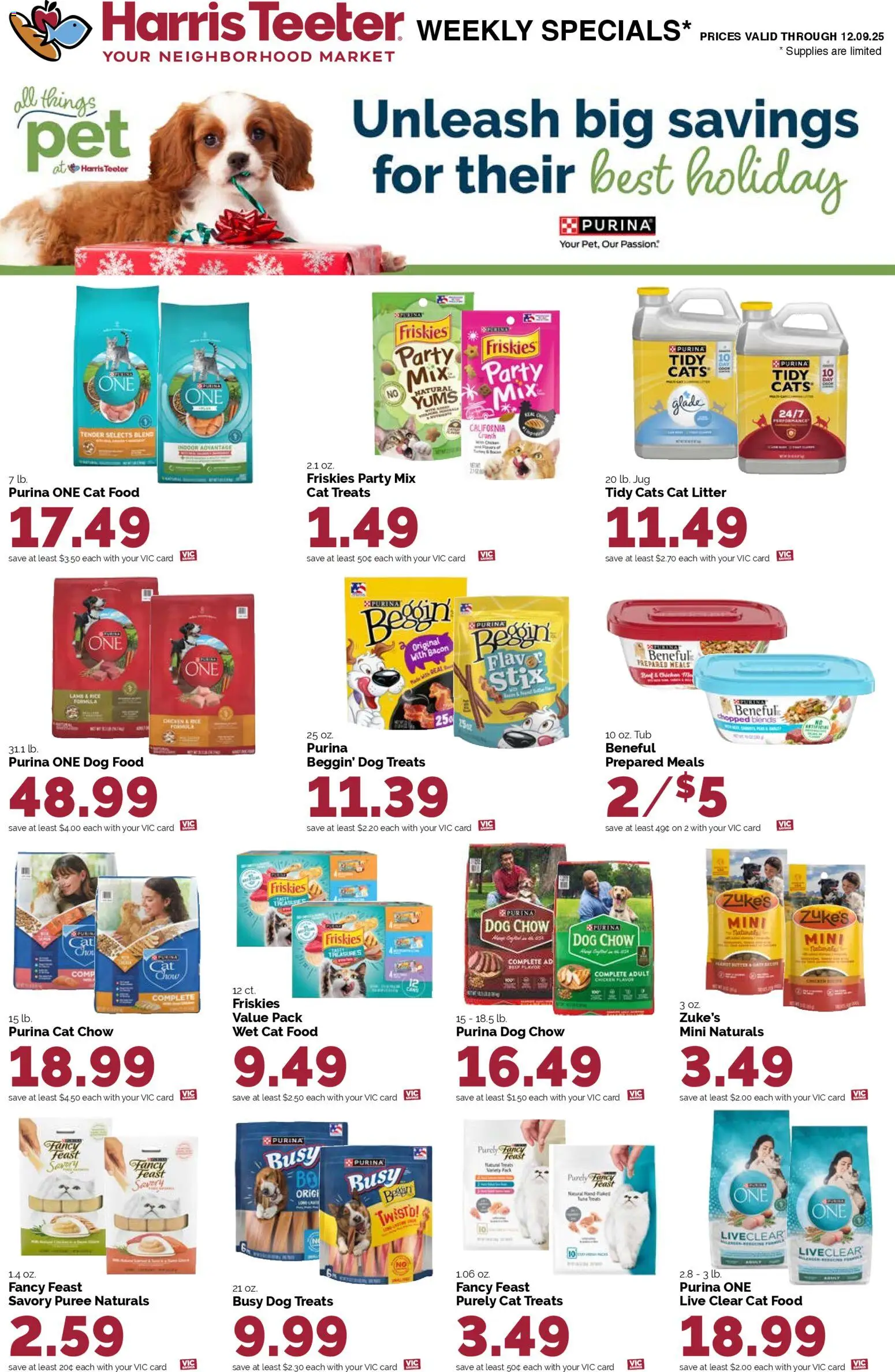 Harris Teeter Weekly Ad - NC - valid from 03.12.2025 | Page: 14 | Products: Dog Treats, Dog Food, Cat Food, Cat Litter