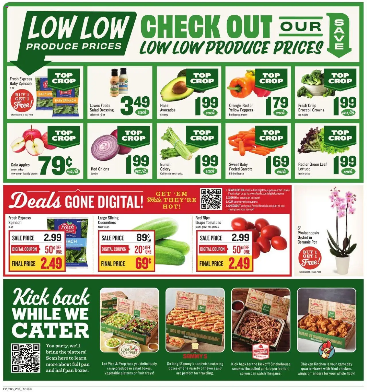 Lowes Foods Weekly Ad - NC - valid from 10.09.2025 | Page: 2 | Products: Broccoli, Lettuce, Peppers, Salad