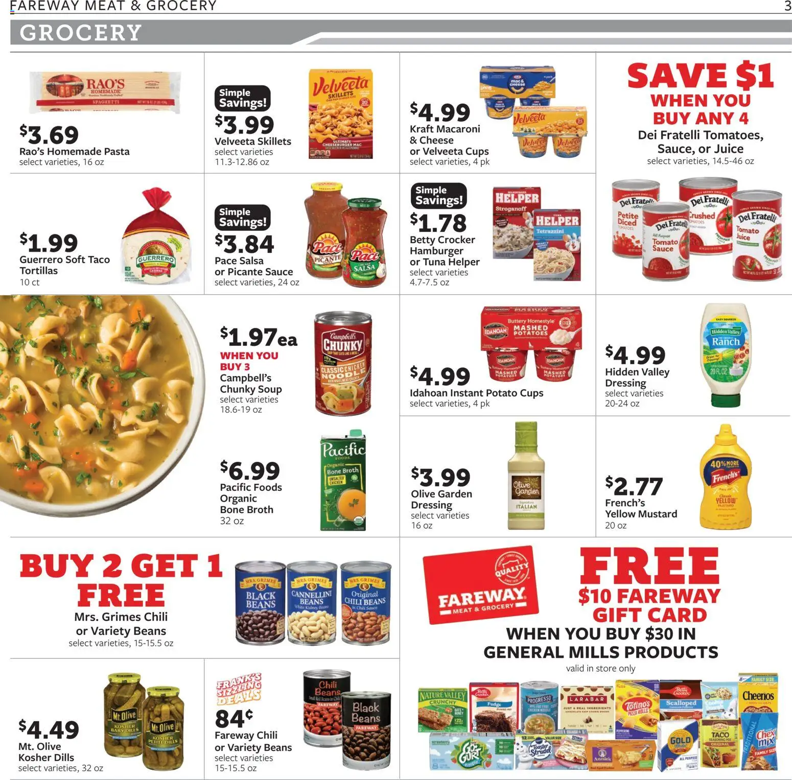 Fareway - Weekly Ad - valid from 19.01.2026 | Page: 3 | Products: Cheese, Juice, Pasta, Sauce