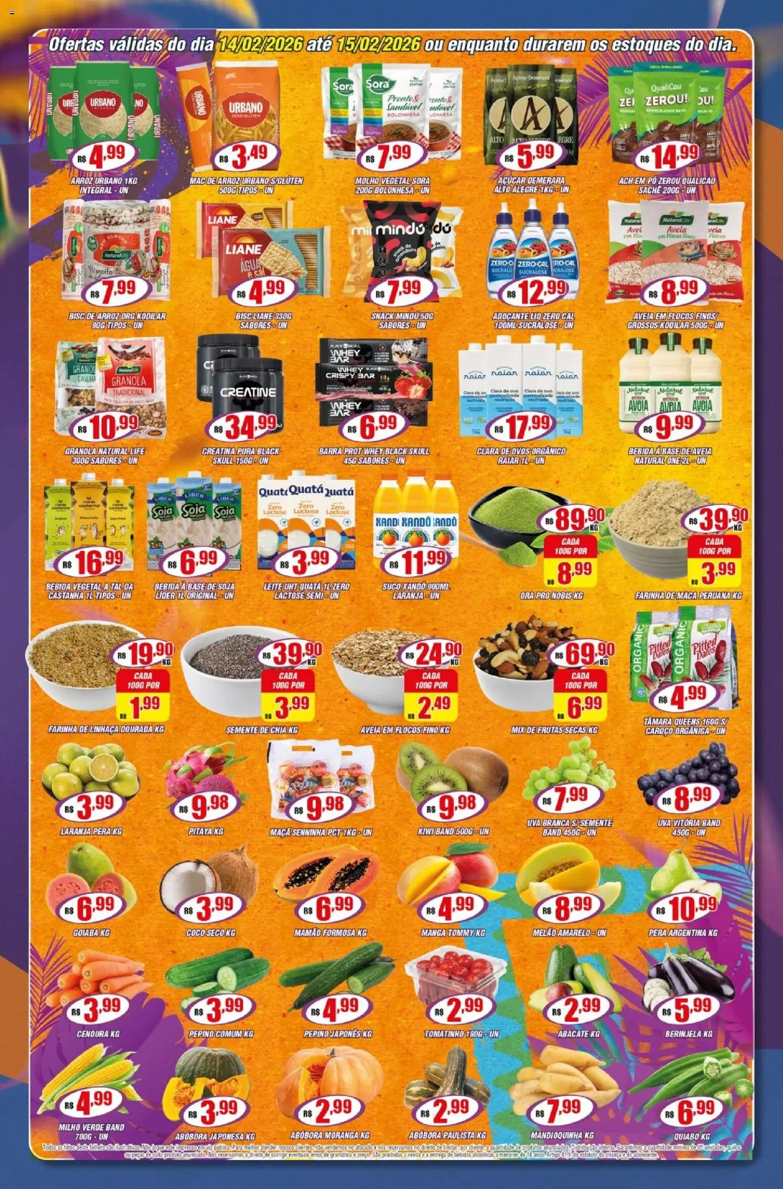 Violeta Supermercados Folheto - válido de 14.02.2026 | Página: 3 | Produtos: Pera, Abóbora, Milho verde, Ovos