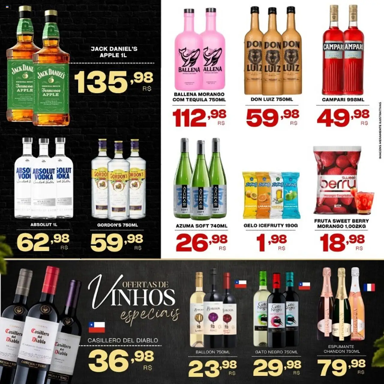 Mercadão Atacadista Folheto - válido de 26.09.2025 | Página: 2 | Produtos: Espumante, Tequila, Vodka, Campari