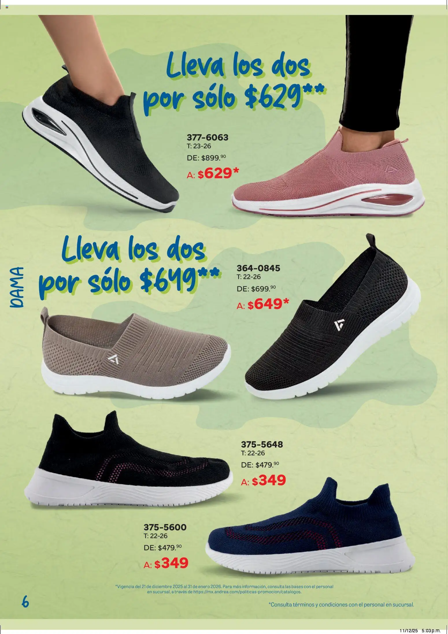 Nuevas ofertas de Andrea válidas en toda la República Mexicana desde el 21.12.2025. ¡Encuentra las mejores ofertas en Andrea catálogo Cumple tus Propósitos! | Página: 6