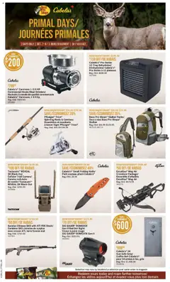 Preview of Cabelas flyer / circulaire from shop Cabelas valid from 07.10.2025