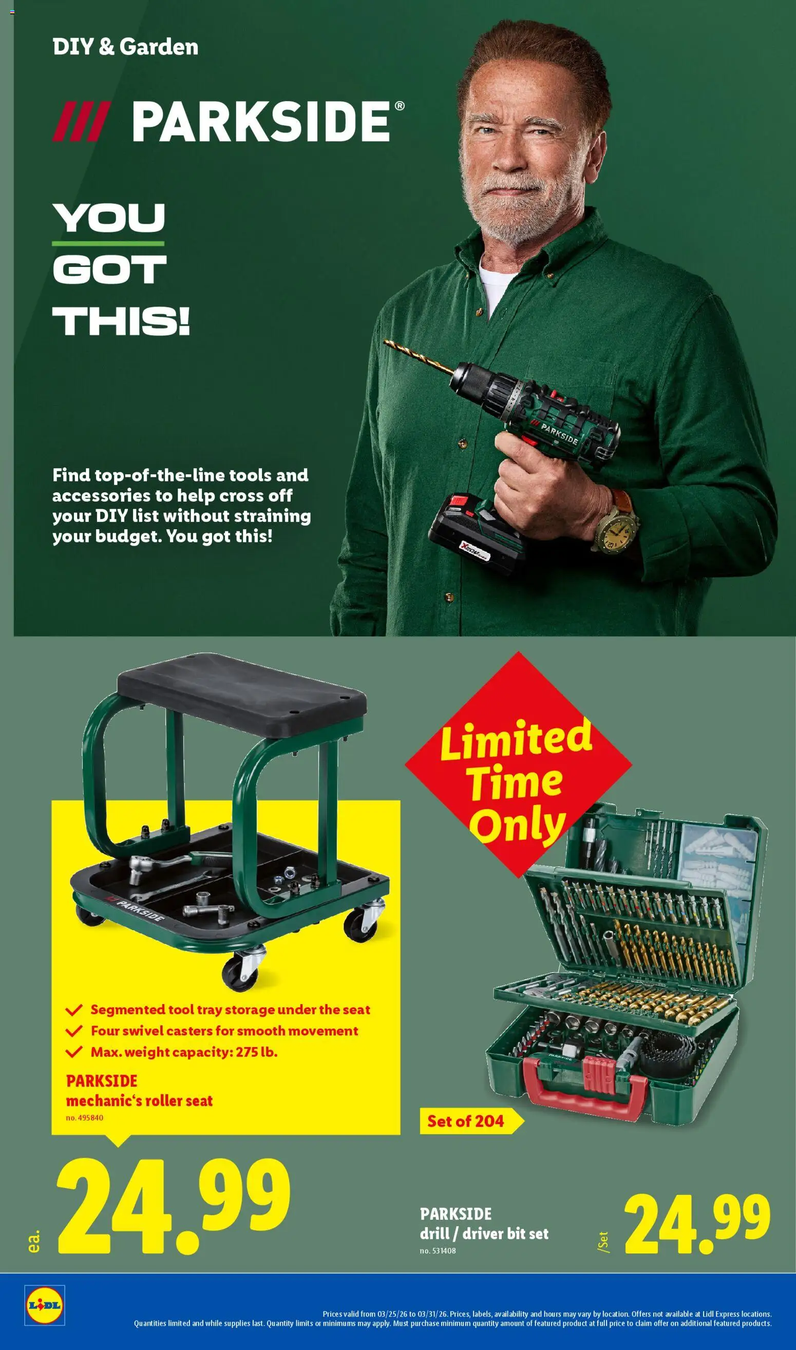 Lidl Weekly Ad - valid from 25.03.2026 | Page: 38 | Products: Swivel, Weight