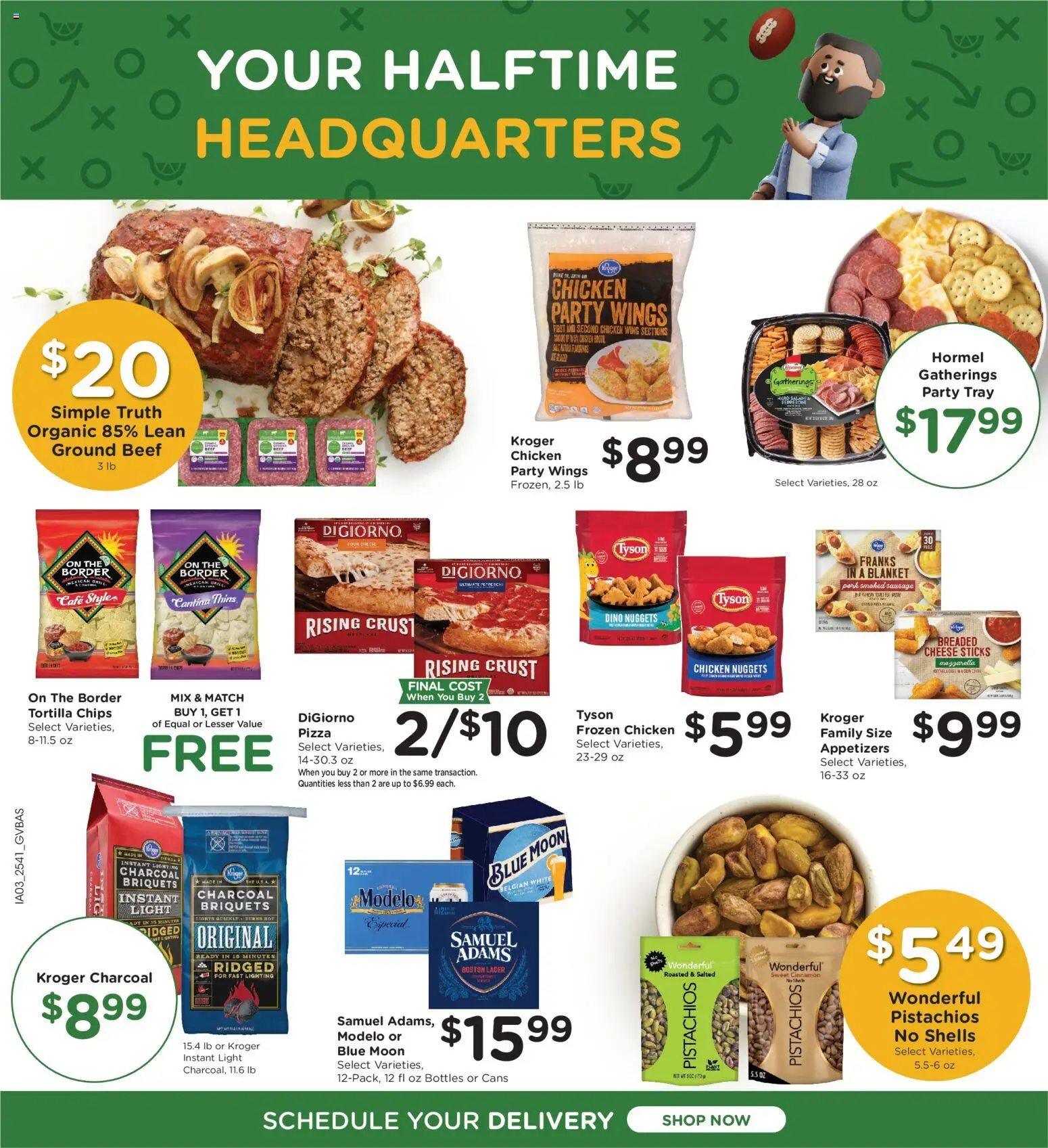 Kroger Ad - valid from 12.11.2025 | Page: 8 | Products: Blanket, Pizza, Pork, Sausage
