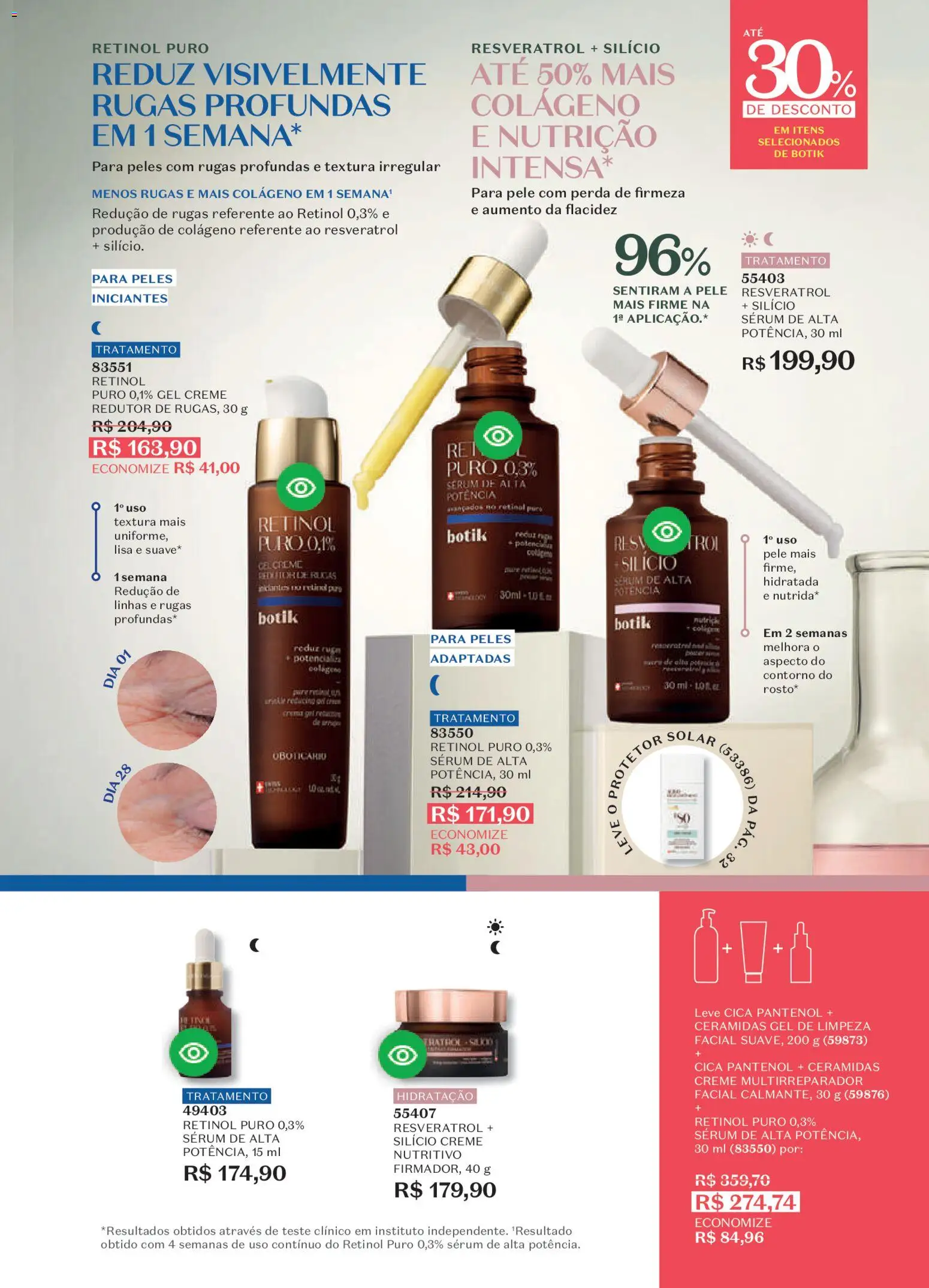 O Boticário Folheto - válido de 23.03.2026 | Página: 51 | Produtos: Colágeno, Sérum, Gel de limpeza, Creme