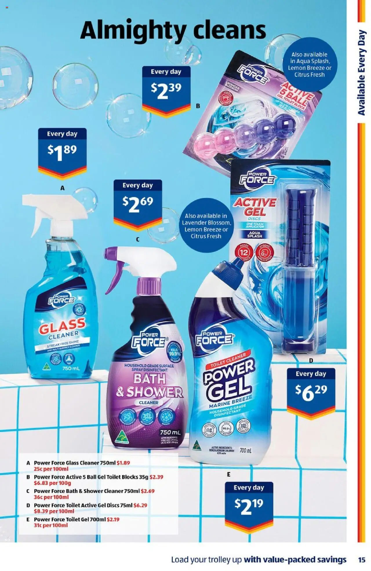Aldi catalogue - valid from 25.06.2025 | Page: 15 | Products: Toilet, Bath, Shower, Trolley