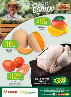Vista previa de Soriana - Martes y Miércoles del Campo Súper: Saltillo, nuevo folleto de la tienda, válido en México a partir del 19.08.2025