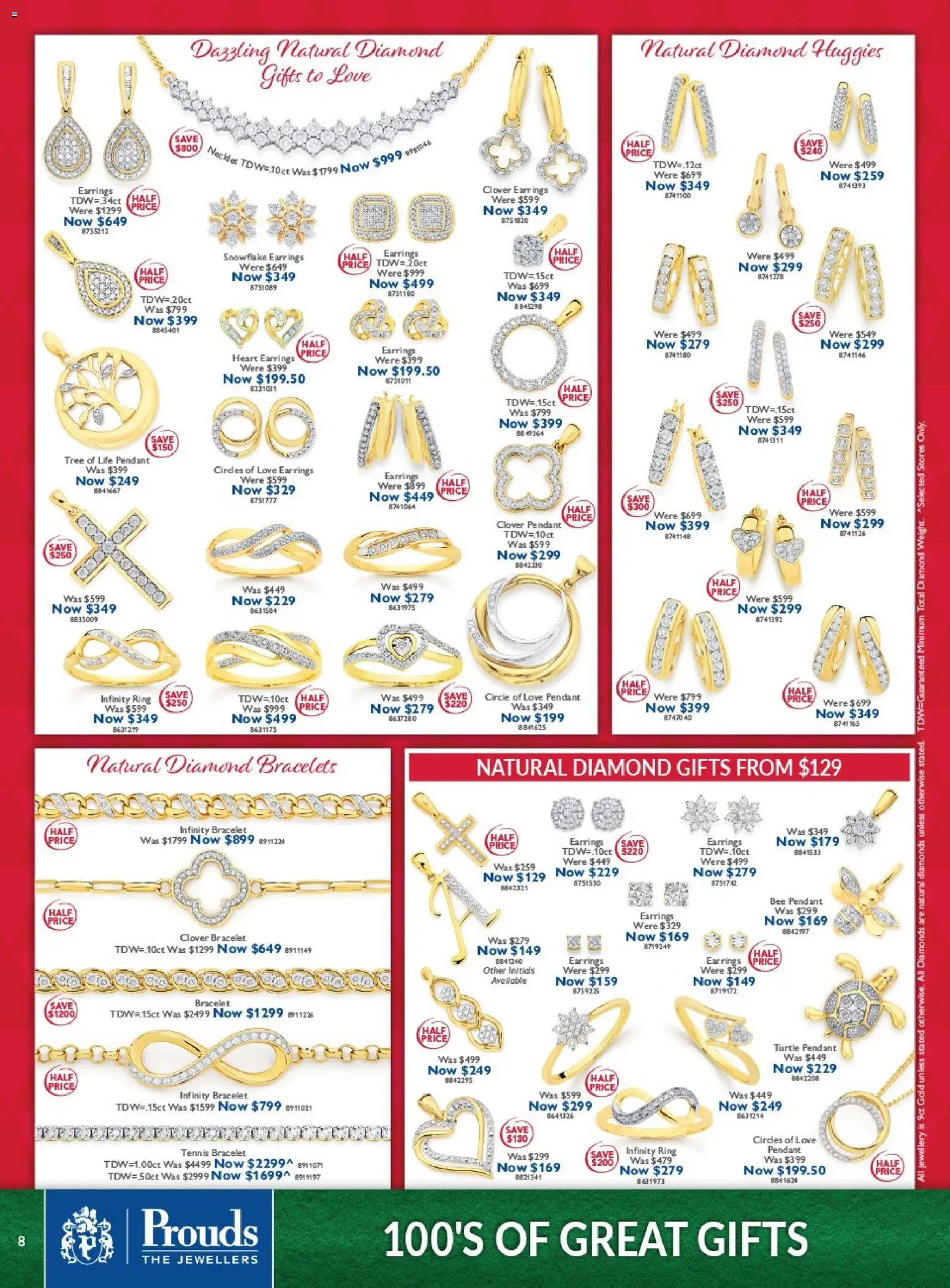 Prouds The Jewellers catalogue - valid from 10.11.2025 | Page: 8 | Products: Diamond, Earrings, Jewellery, Pendant