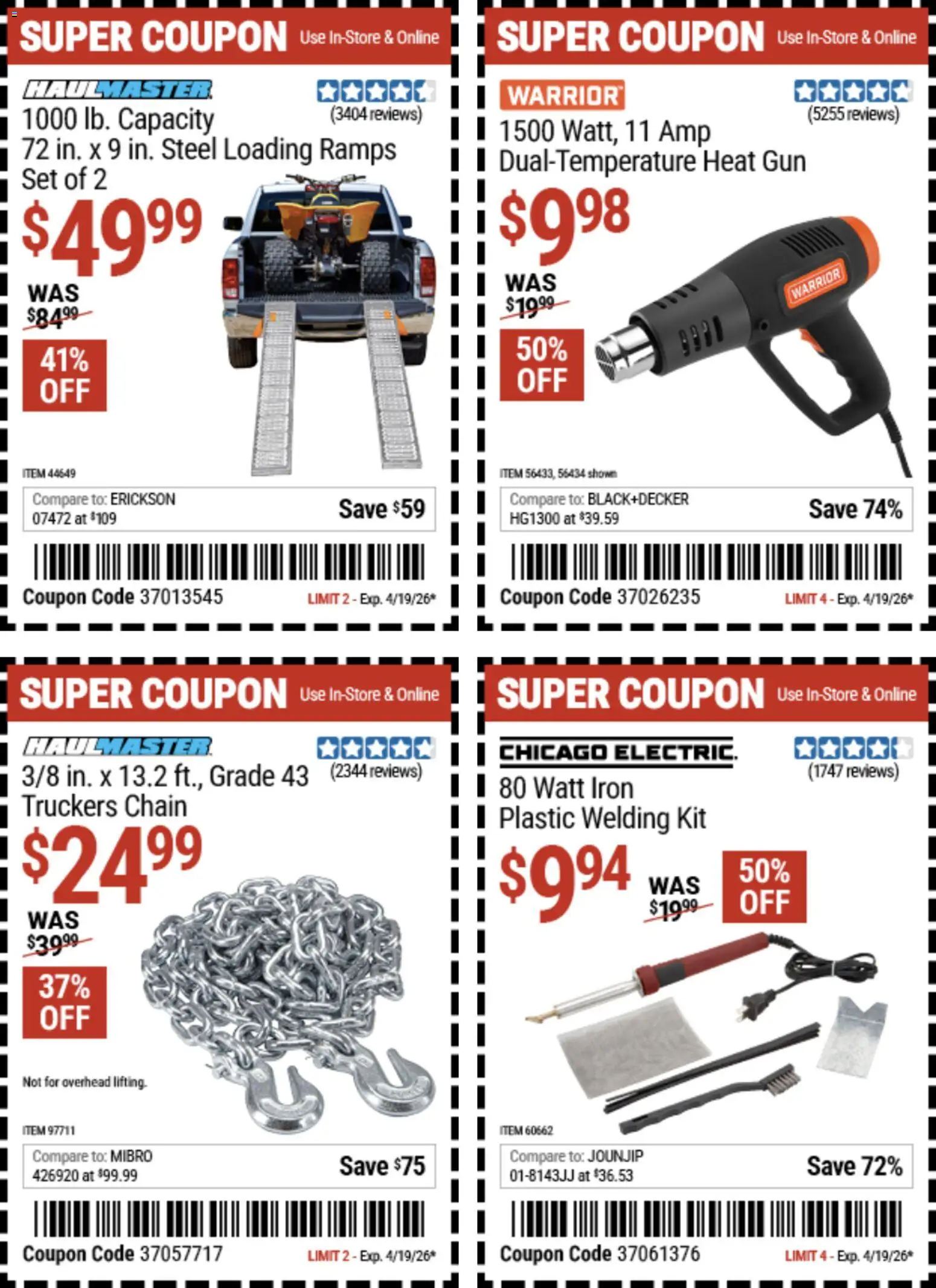 Harbor Freight Spring Black Friday - valid from 14.04.2026 | Page: 3 | Products: Gun, Iron