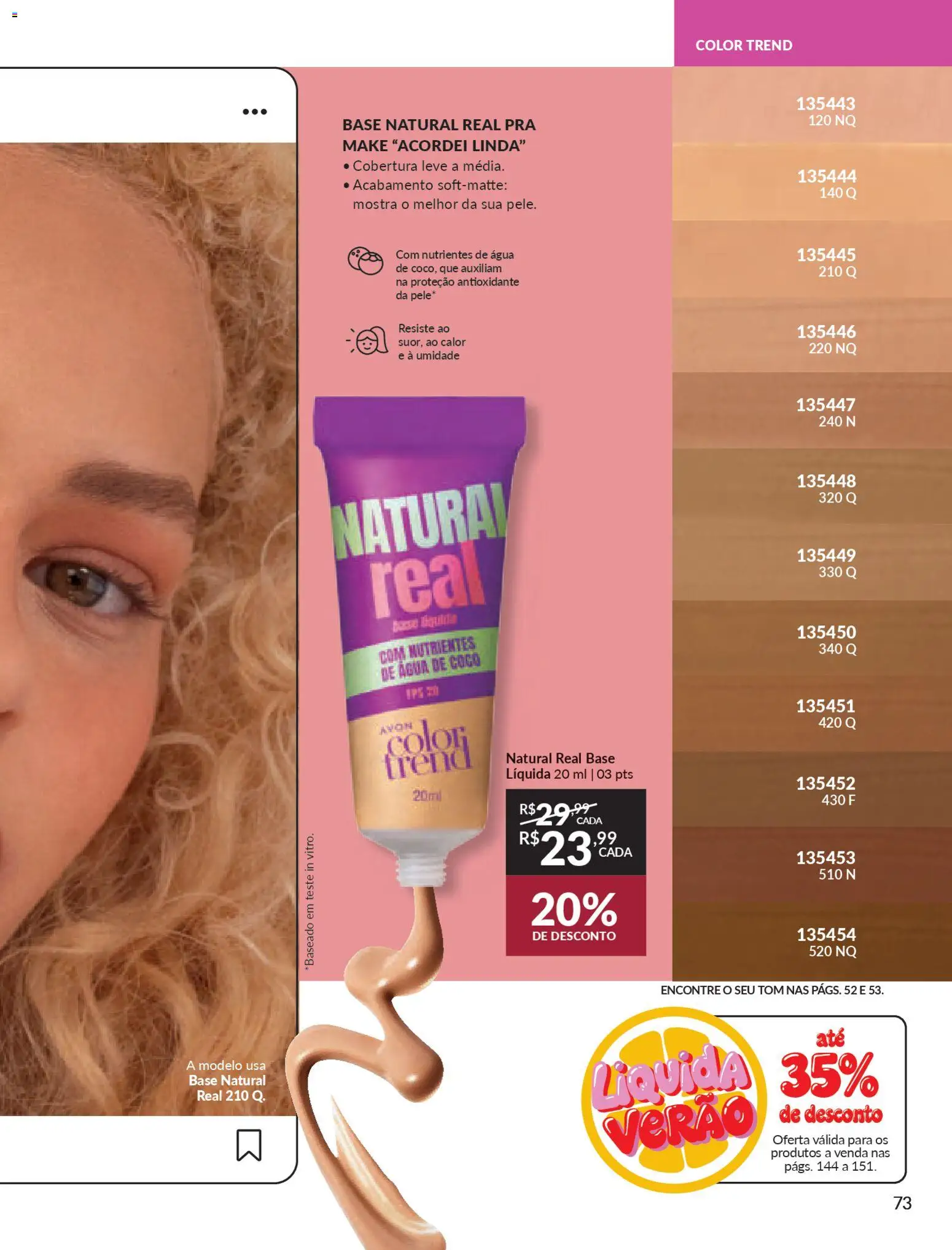 Avon Folheto - válido de 19.12.2025 | Página: 73 | Produtos: Coco, Água de coco, Base