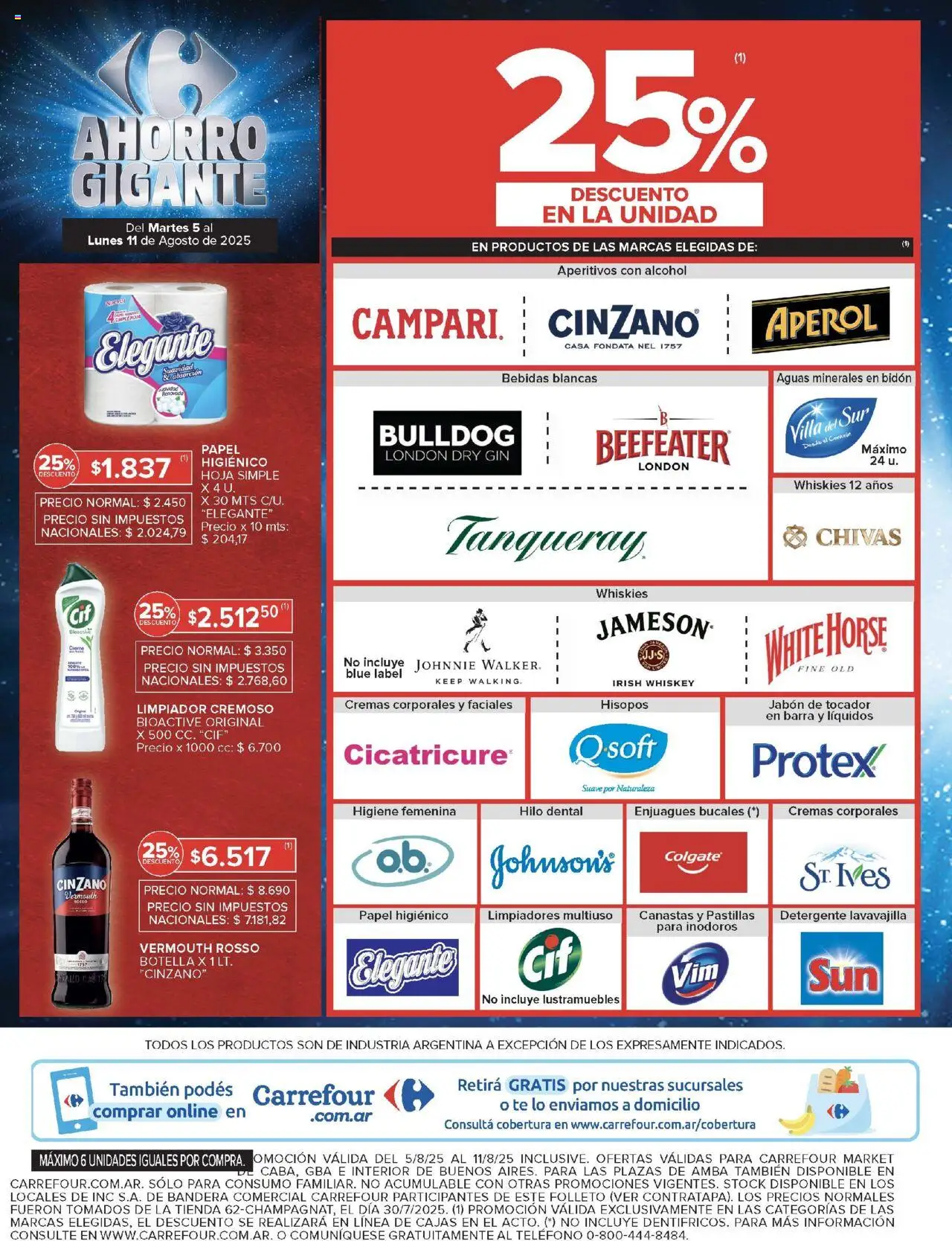 Carrefour Market catálogo │ válido desde el 05.08.2025 | Página: 8 | Productos: Lustramuebles, Bidón, Jabón, Té