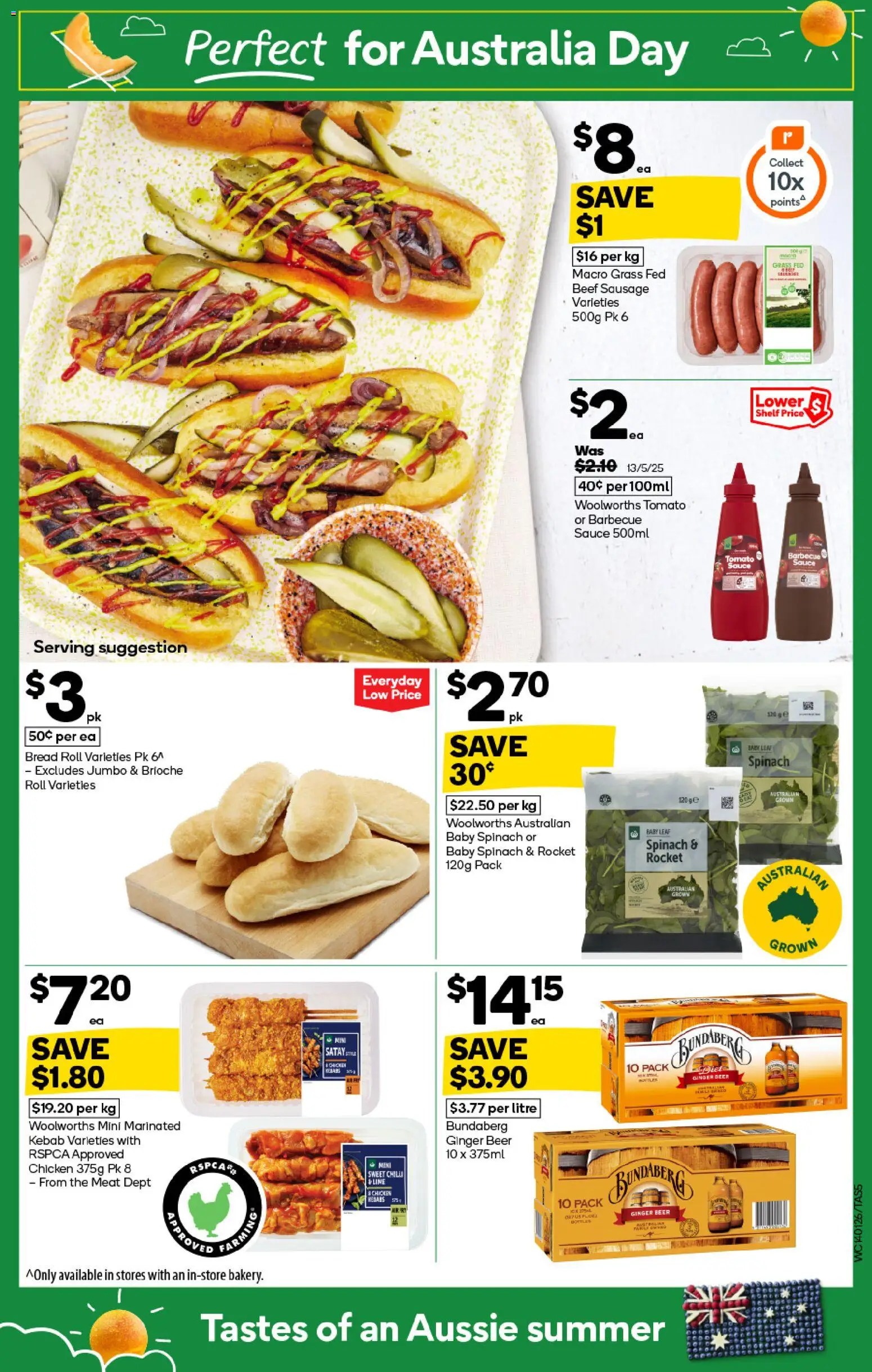 Woolworths catalogue - valid from 14.01.2026 | Page: 5 | Products: Ginger, Beer, Beef, Rocket