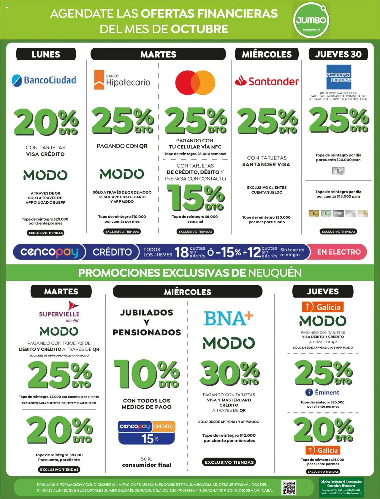 Jumbo - Ofertas | Interior │ válido desde el 20.10.2025 | Página: 3 | Productos: Teléfono, Banco