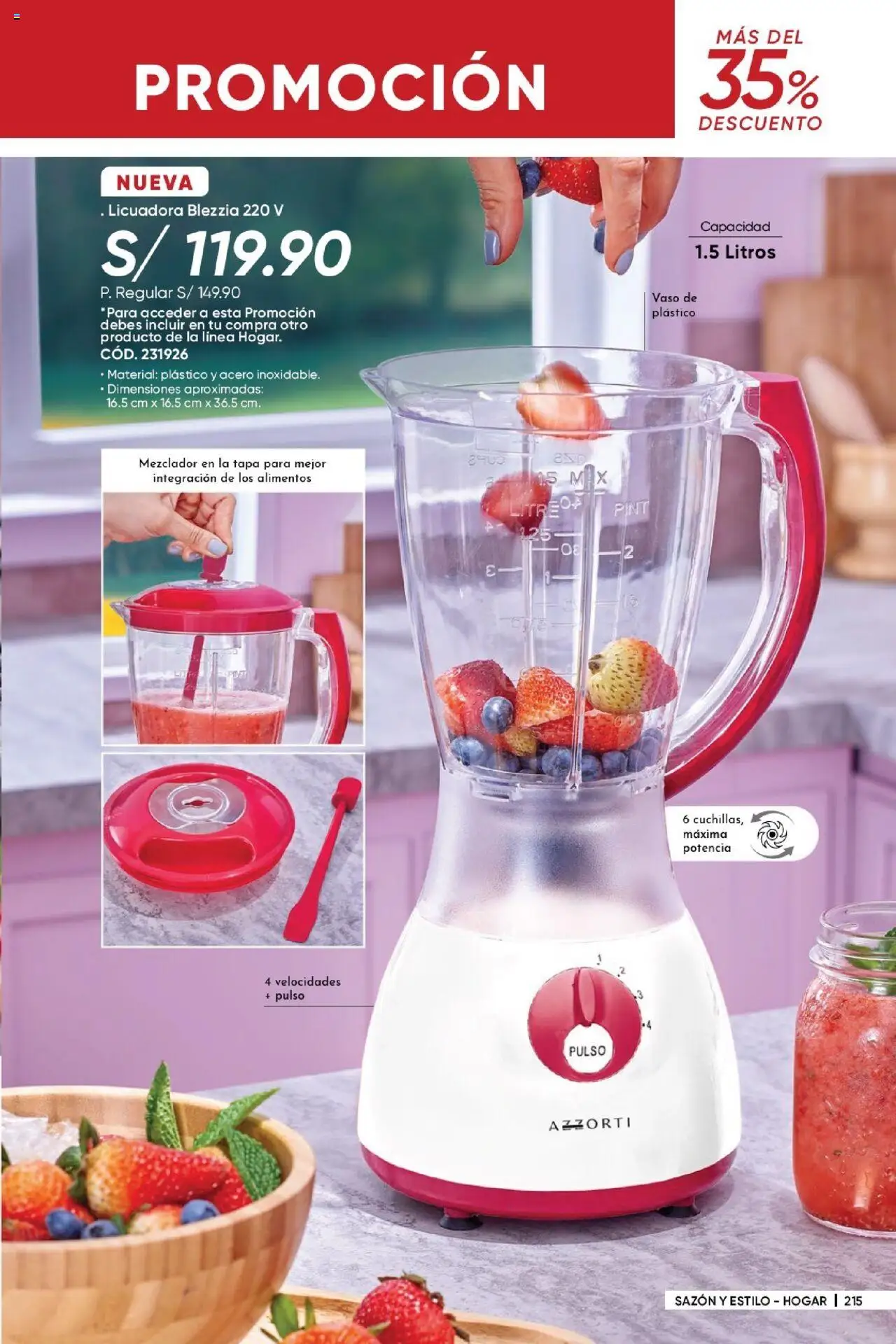 Catálogo Azzorti válido desde 28.05.2025 | Página: 217 | Productos: Mezclador, Licuadora
