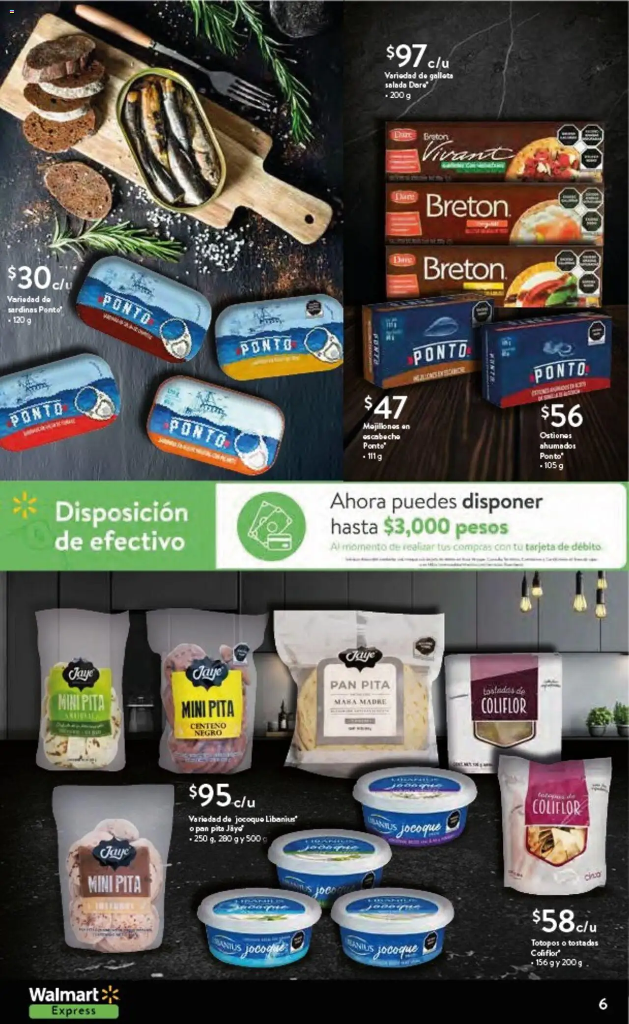 Nuevas ofertas de Walmart Express válidas en toda la República Mexicana desde el 17.09.2025. ¡Encuentra las mejores ofertas en Walmart Express - Folleto! | Página: 6 | Productos: Coliflor, Pan