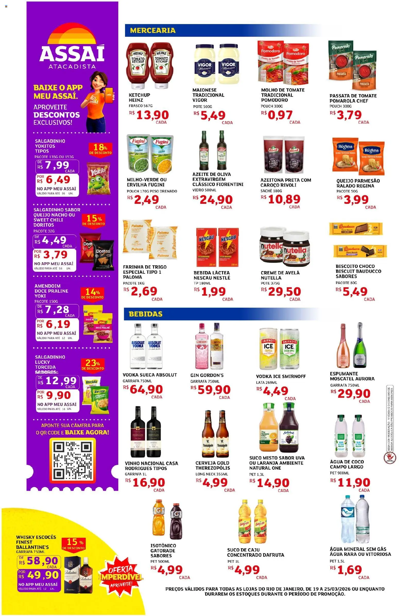 Assaí Atacadista Folheto - válido de 20.03.2026 | Página: 2 | Produtos: Água de coco, Farinha de trigo, Água mineral, Câmera