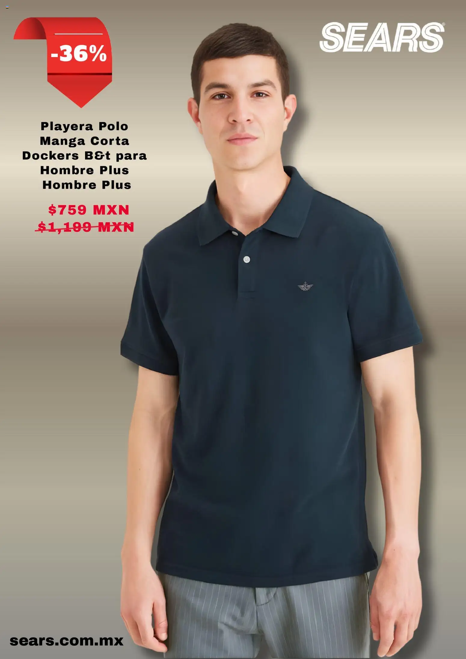 Nuevas ofertas de Sears válidas en toda la República Mexicana desde el 22.01.2026. ¡Encuentra las mejores ofertas en Sears catálogo! | Página: 6 | Productos: Manga, Playera