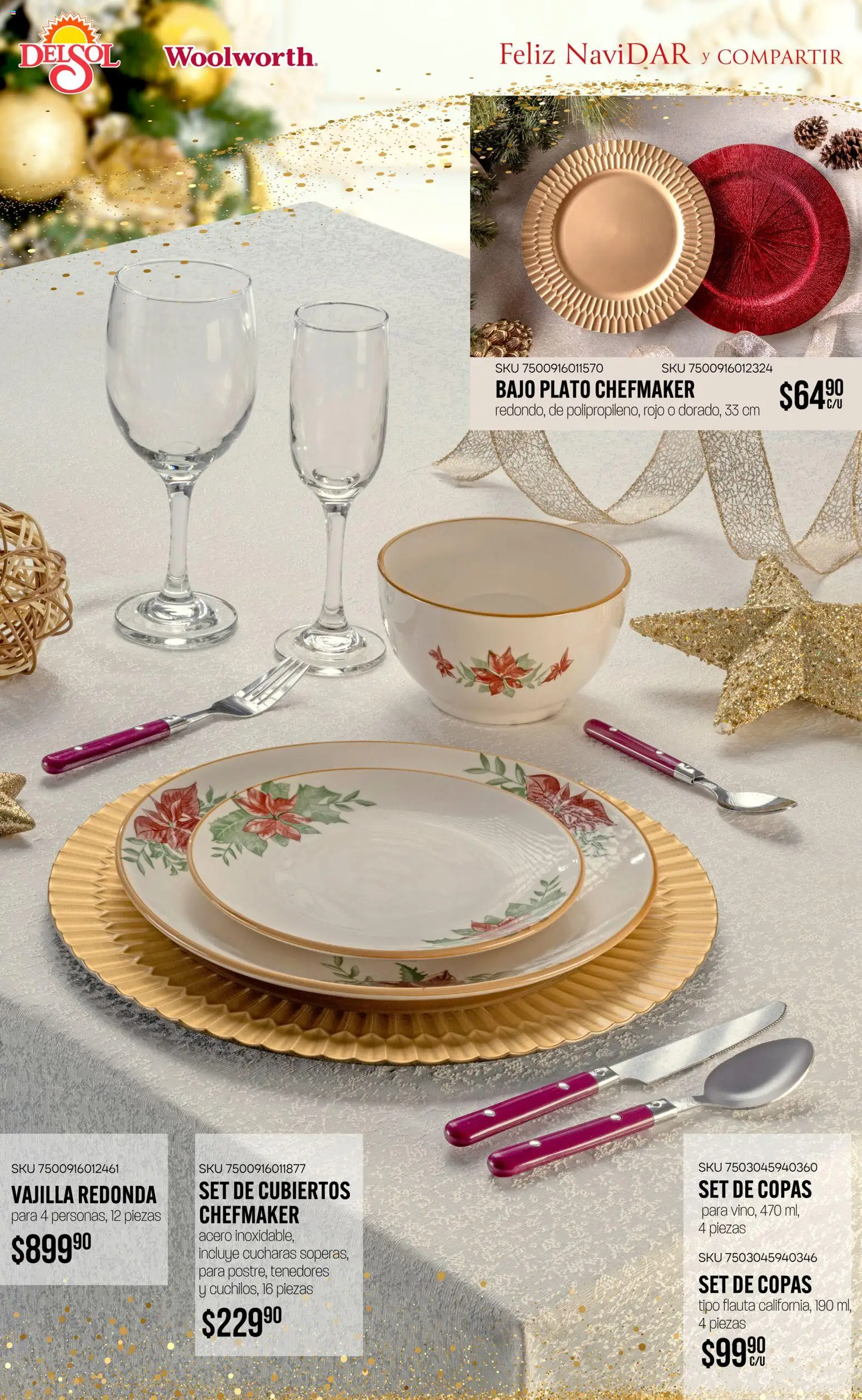 Nuevas ofertas de Del Sol y Woolworth válidas en toda la República Mexicana desde el 06.11.2025. ¡Encuentra las mejores ofertas en Del Sol y Woolworth catálogo Regalos 2025! | Página: 30