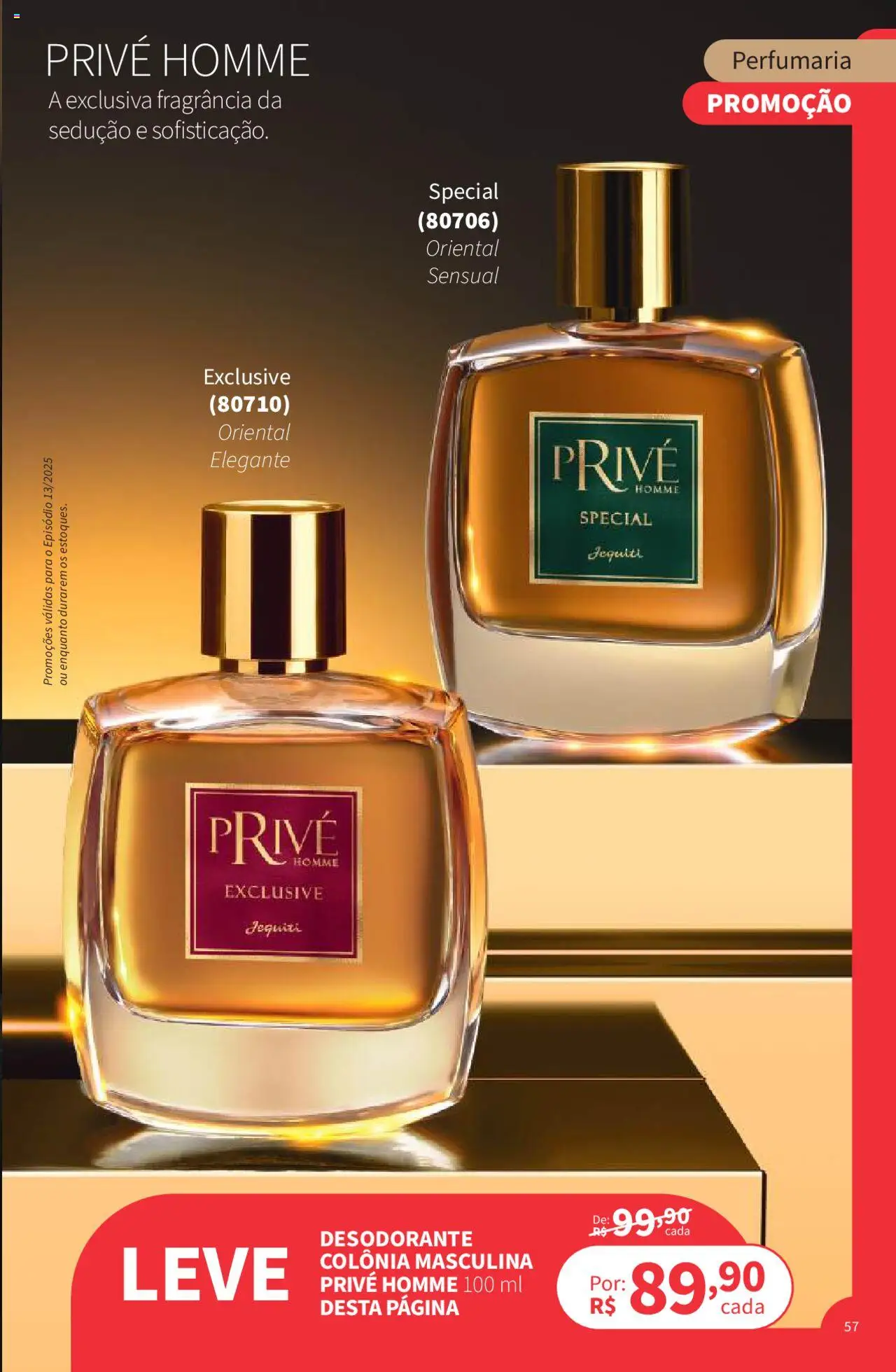 Jequiti Folheto - válido de 19.09.2025 | Página: 57 | Produtos: Fragrância, Desodorante
