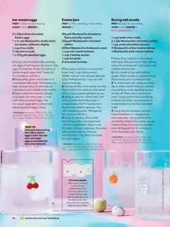Preview of Woolworths Fresh Ideas magazine - valid from 01.04.2026 | Page: 96 | Products: Chocolate, Cream, Lemon, Safe