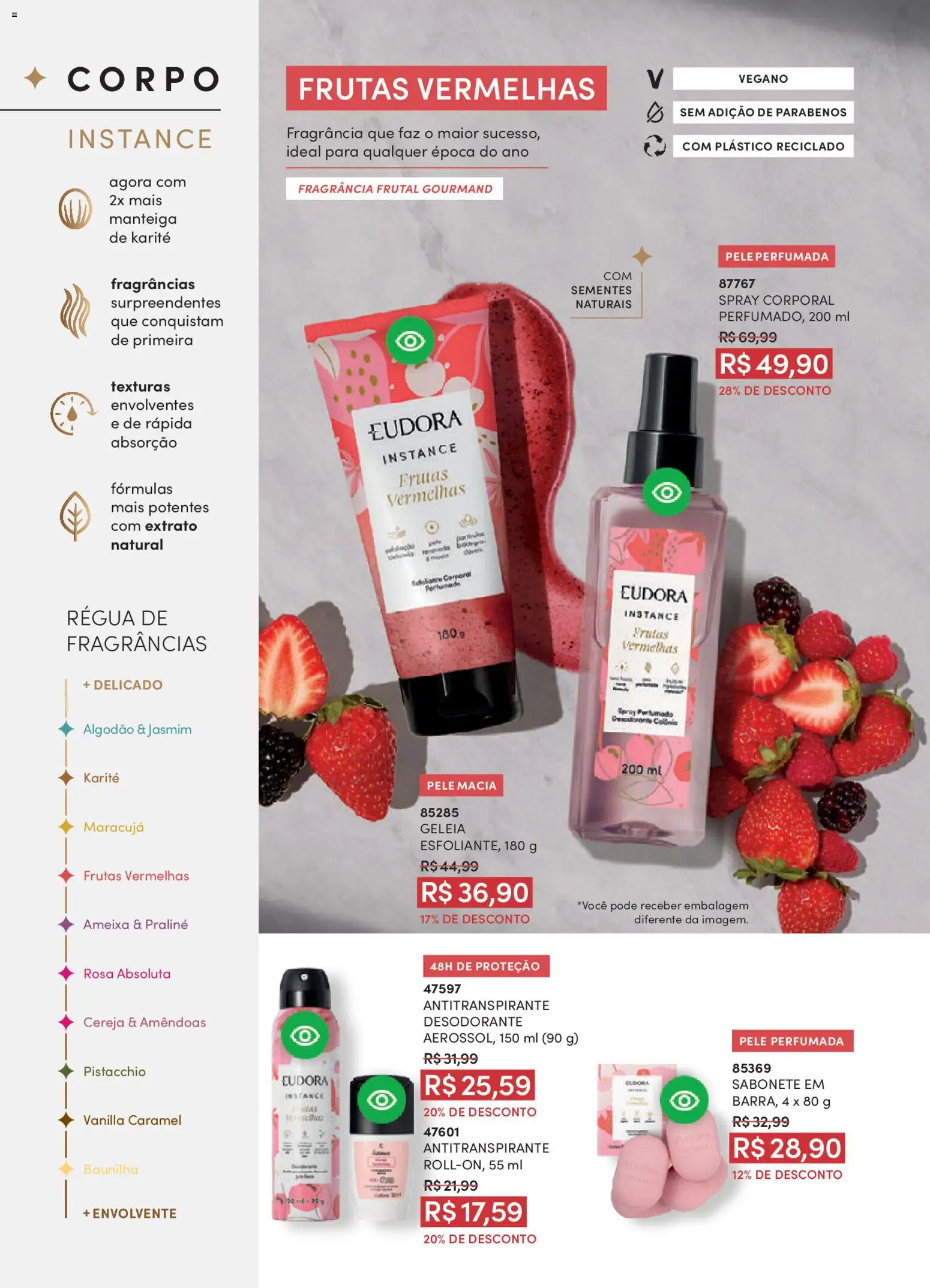 Eudora Folheto - válido de 29.10.2025 | Página: 99 | Produtos: Fragrância, Régua, Geleia, Ameixa