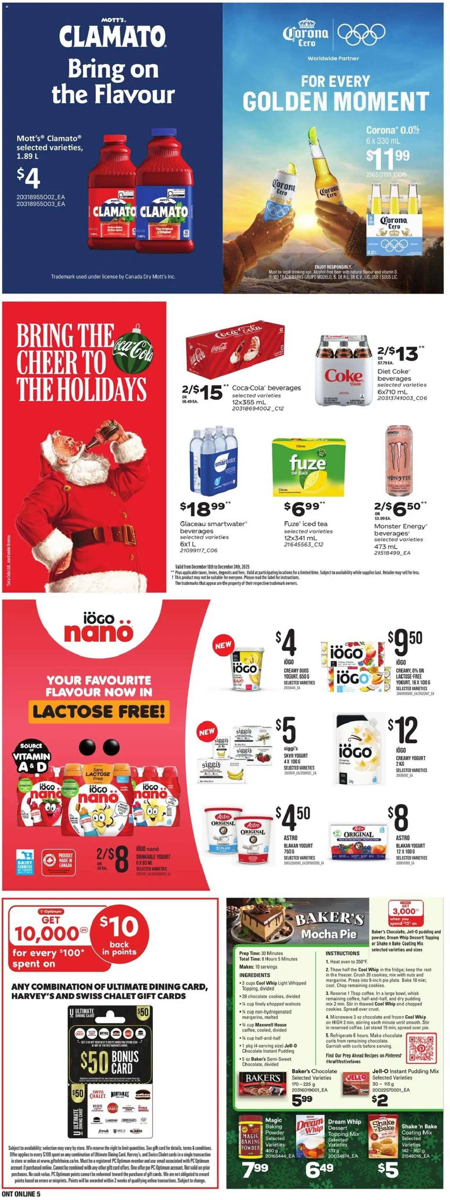 Loblaws flyer valid from 18.12.2025 | Page: 24 | Products: PC, Oven, Yogurt, Chocolate