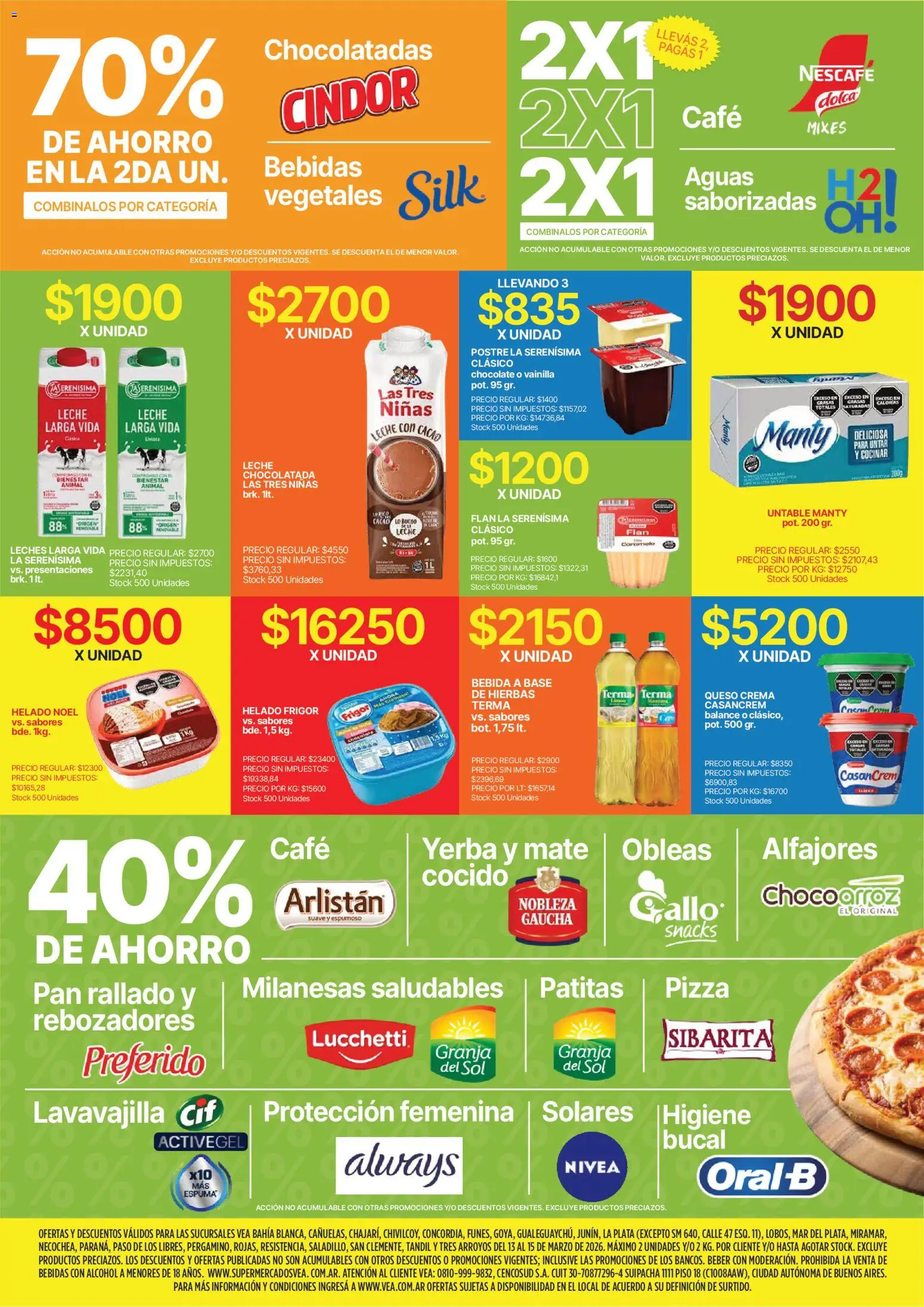 Vea - Oferta fin de semana | Nea │ válido desde el 13.03.2026 | Página: 7 | Productos: Helado, Yerba, Queso, Crema