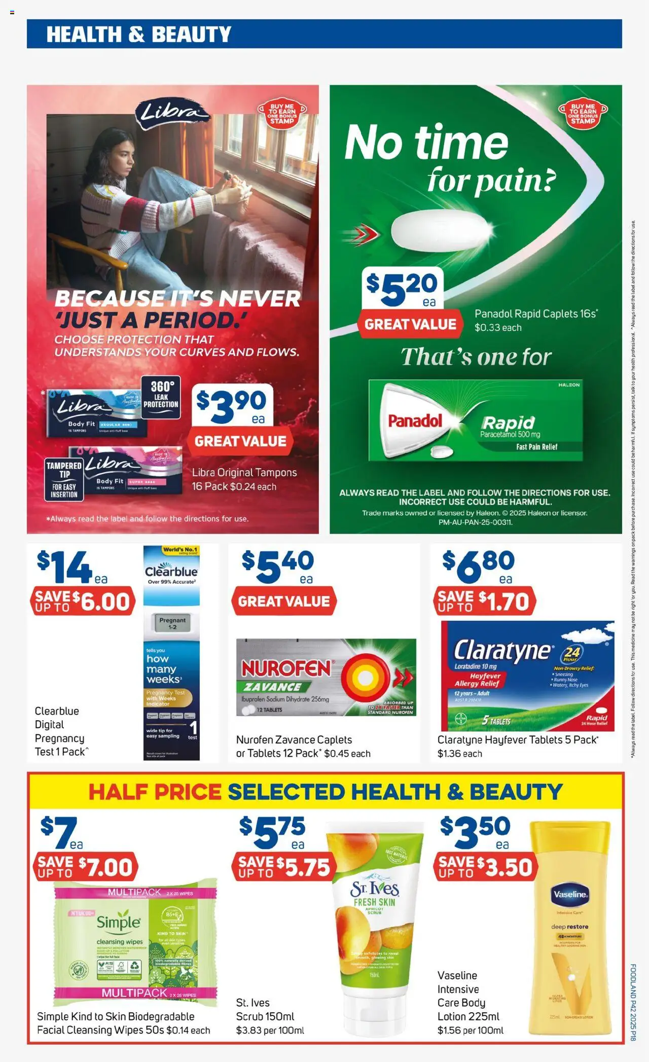 Foodland catalogue - valid from 15.10.2025 | Page: 18 | Products: Scrub, Digital, Runny nose, Vaseline