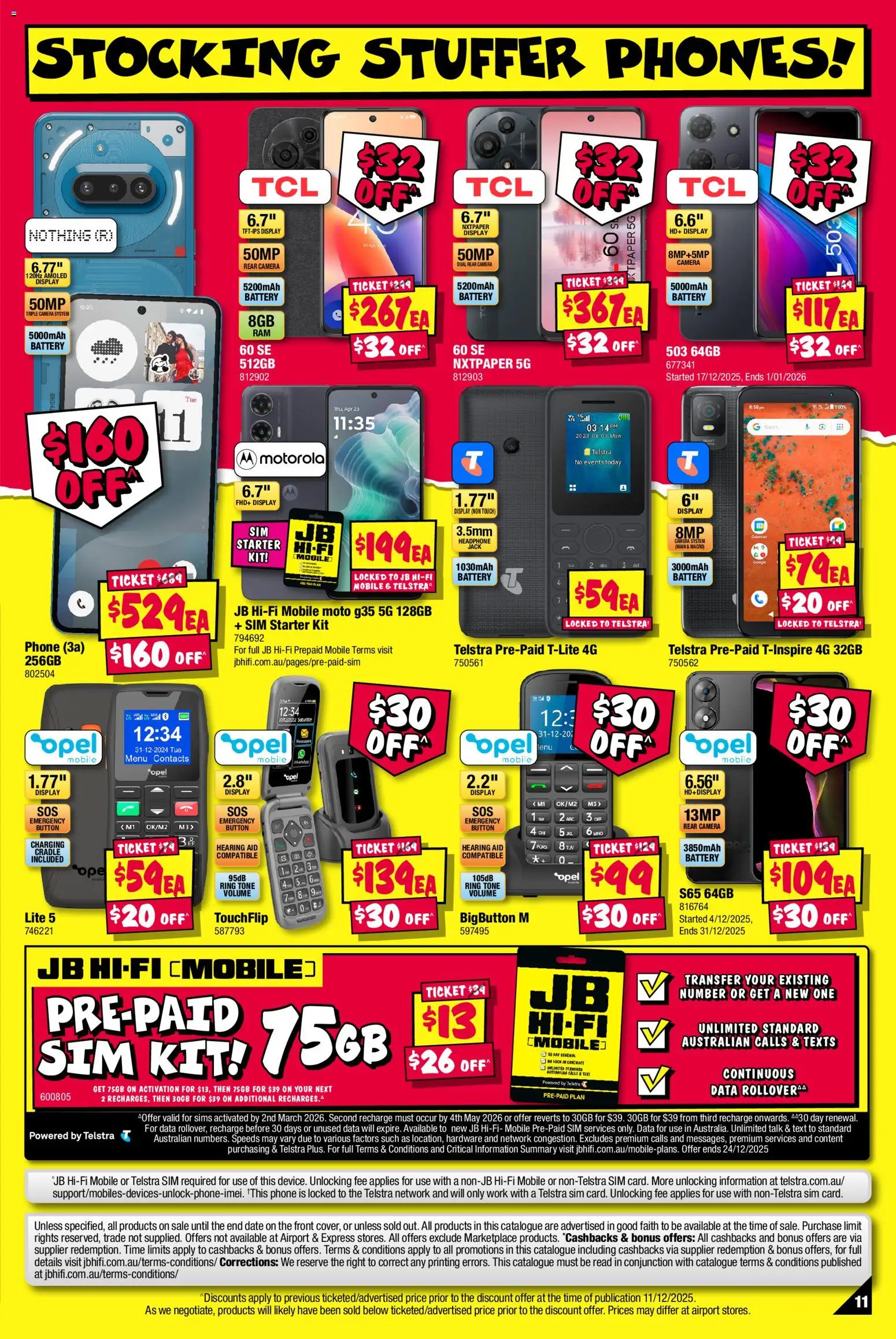 JB Hi-Fi catalogue - valid from 18.12.2025 | Page: 11 | Products: Battery, Date, Phone, Mobile
