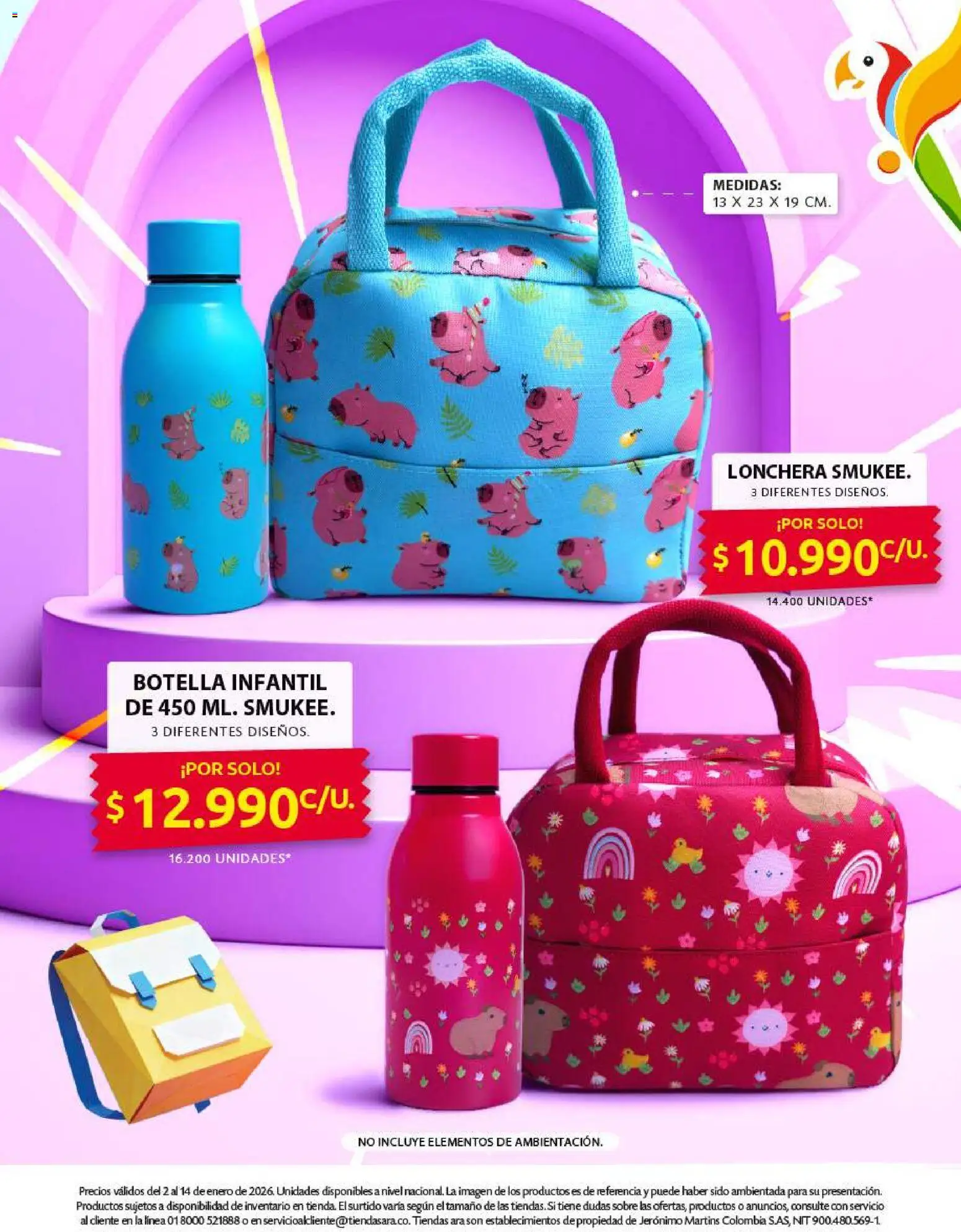 Ara revista - valida desde el 02.01.2026 | Página: 24 | Productos: Botella, Sobre, Lonchera