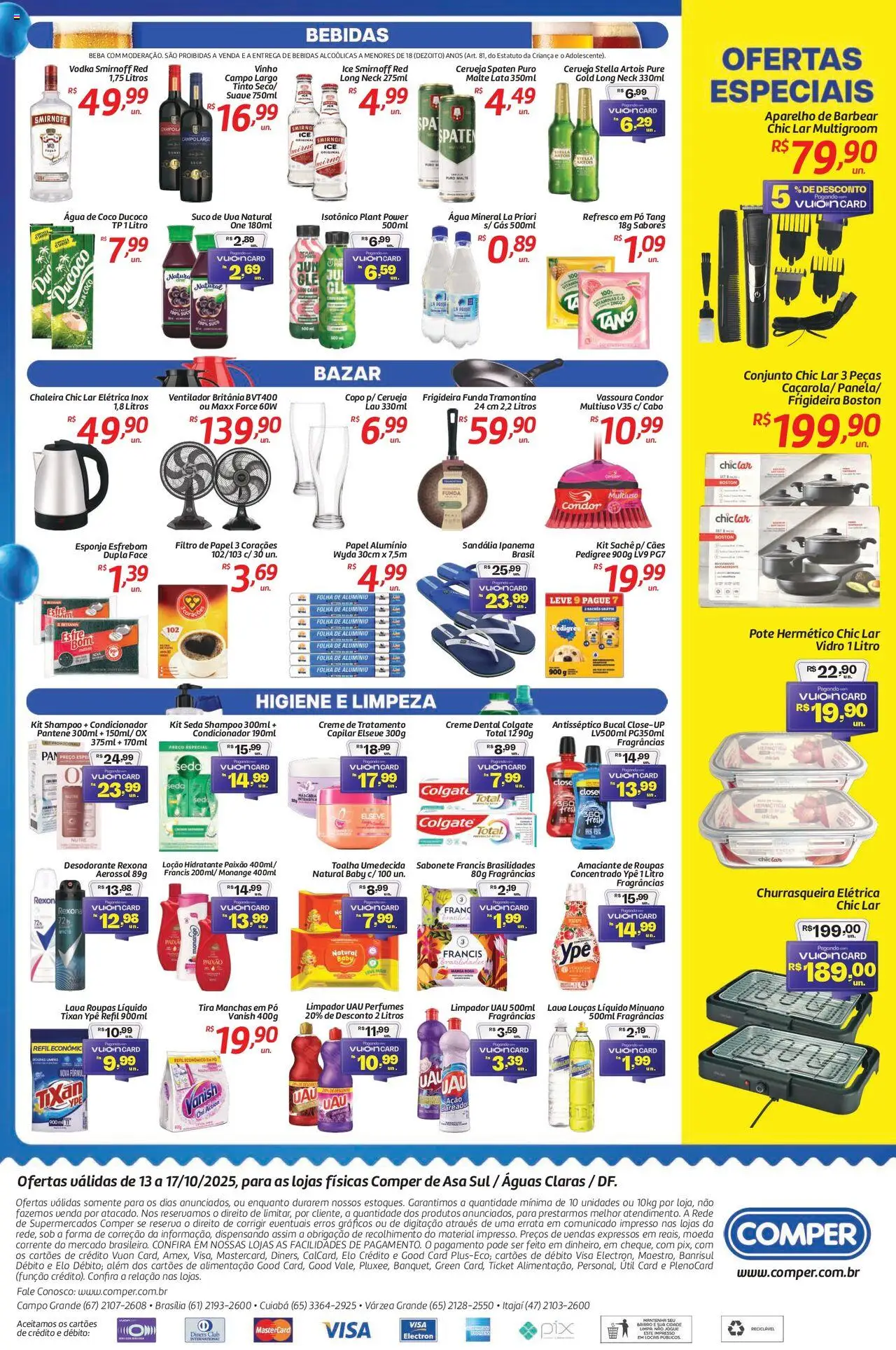Comper Folheto - válido de 13.10.2025 | Página: 4 | Produtos: Shampoo, Filtro de papel, Cerveja, Churrasqueira